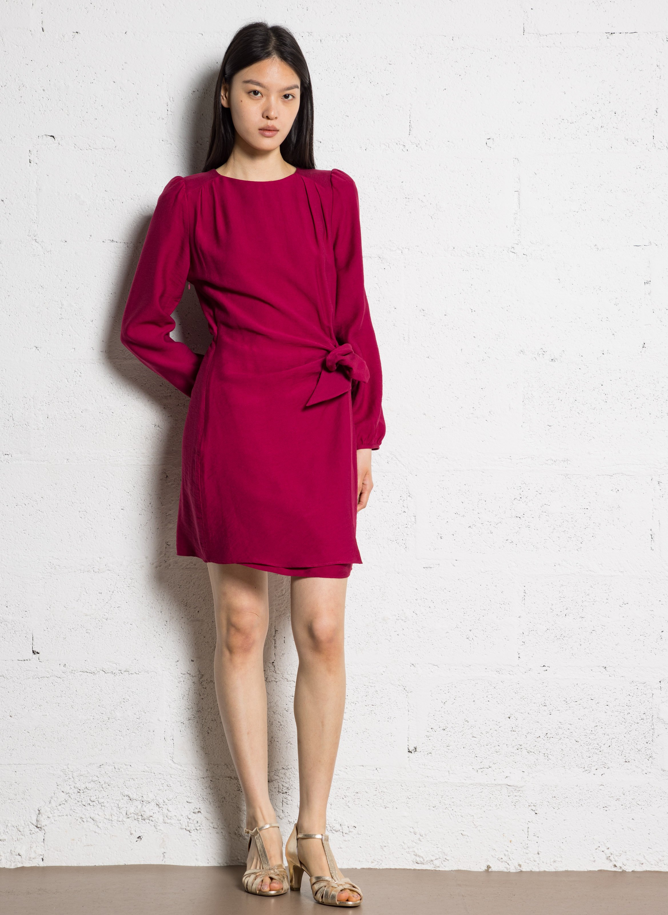 Belted dress I CODE Pink