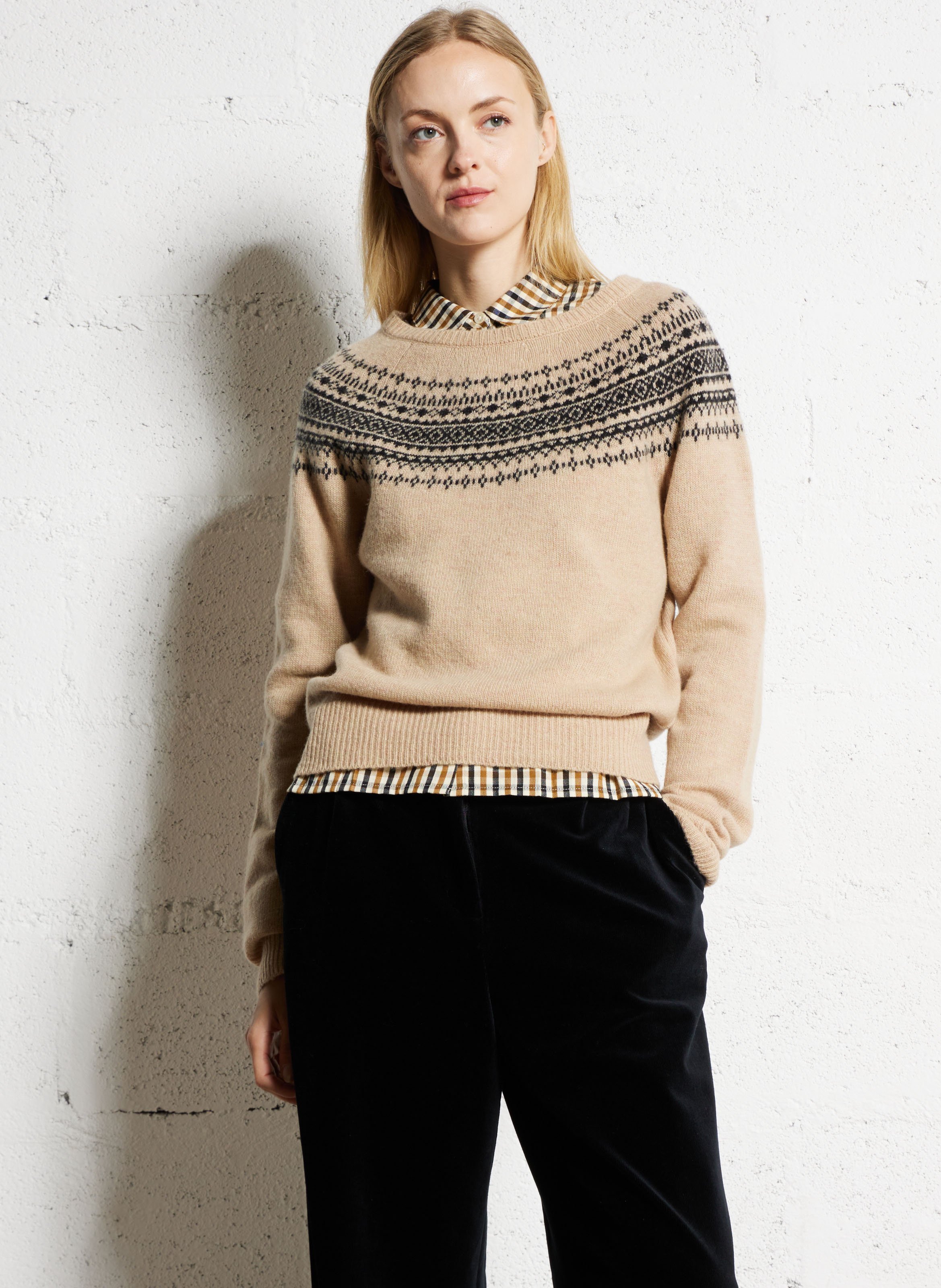 Pull droit en laine mélangée  NICE THINGS