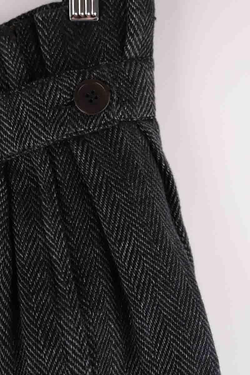 Linen mini-skirt ISABEL MARANT ÉTOILE - SECONDE MAIN Grey