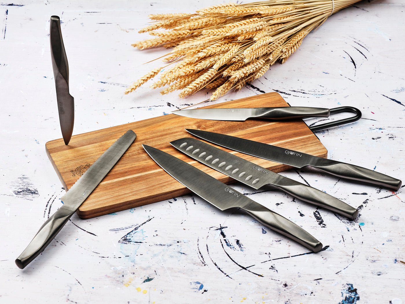 Larus Kitchen Knives - 6 pieces BJORN Black