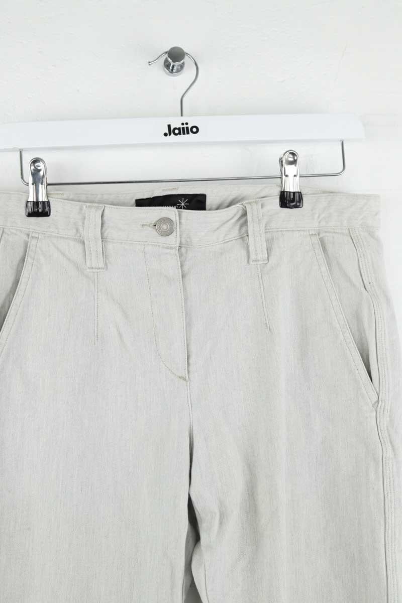 Cotton straight jeans ISABEL MARANT - Seconde Main Grey