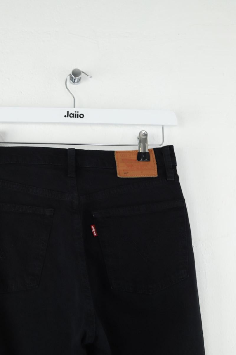 Cotton straight jeans LEVI'S - Seconde main Black