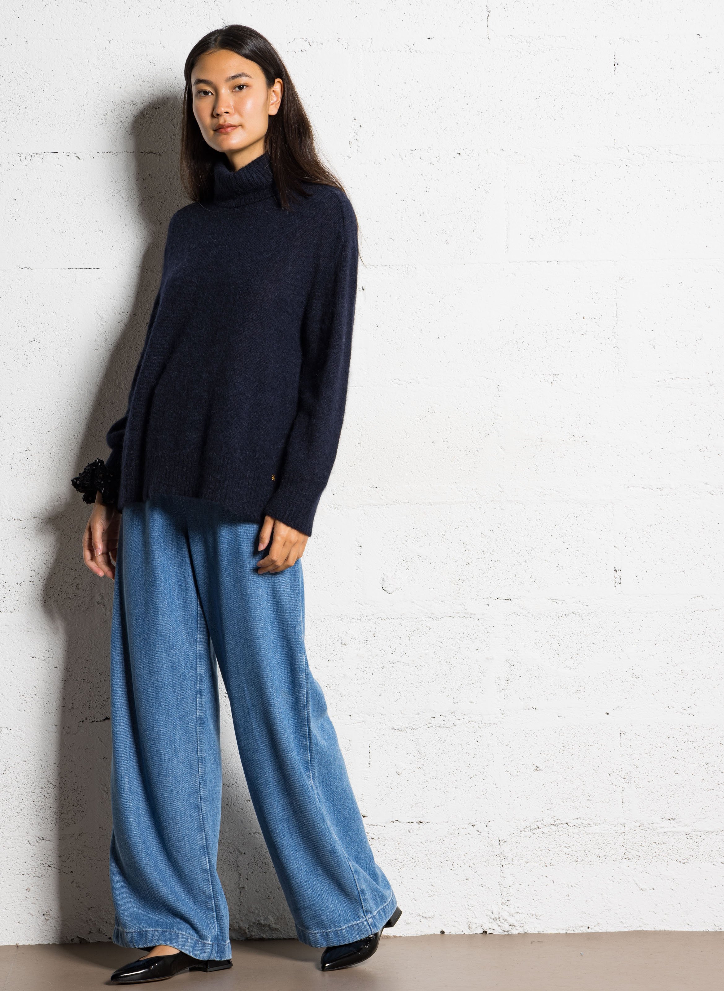 Ballerines en cuir MELLOW YELLOW Noir