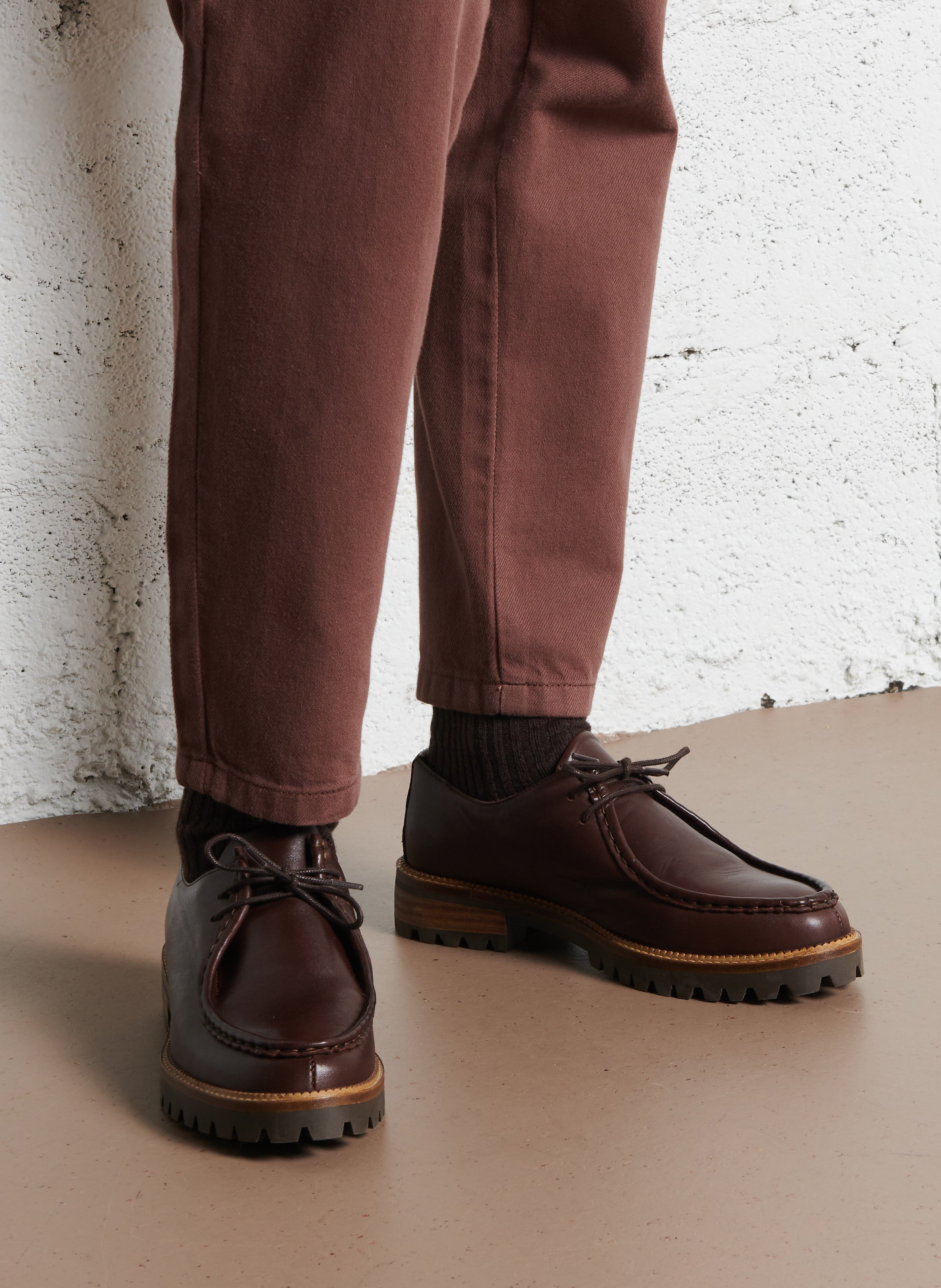 Derbies en cuir MELLOW YELLOW Marron