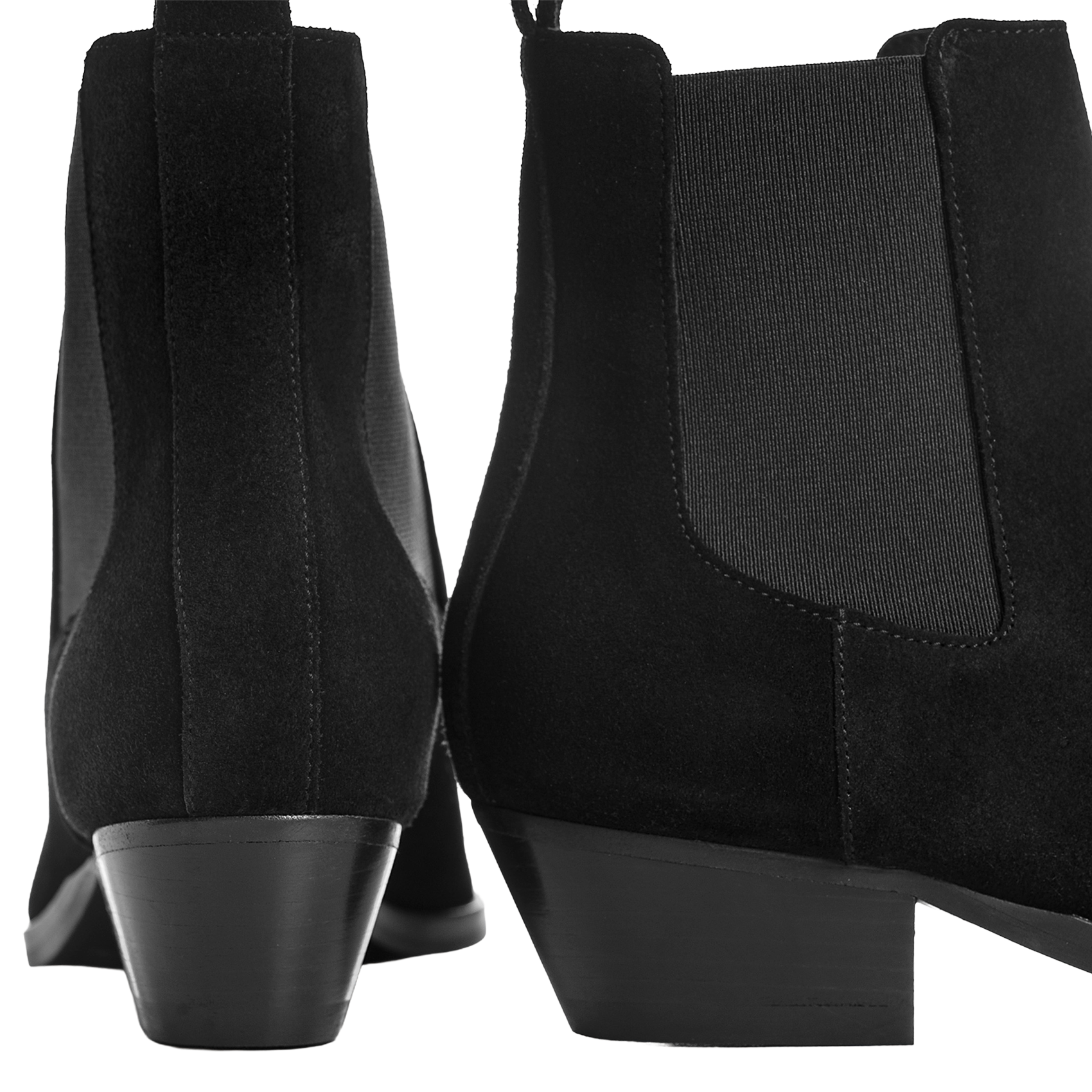 Chelsealaarzen van suèdeleer REQINS Zwart