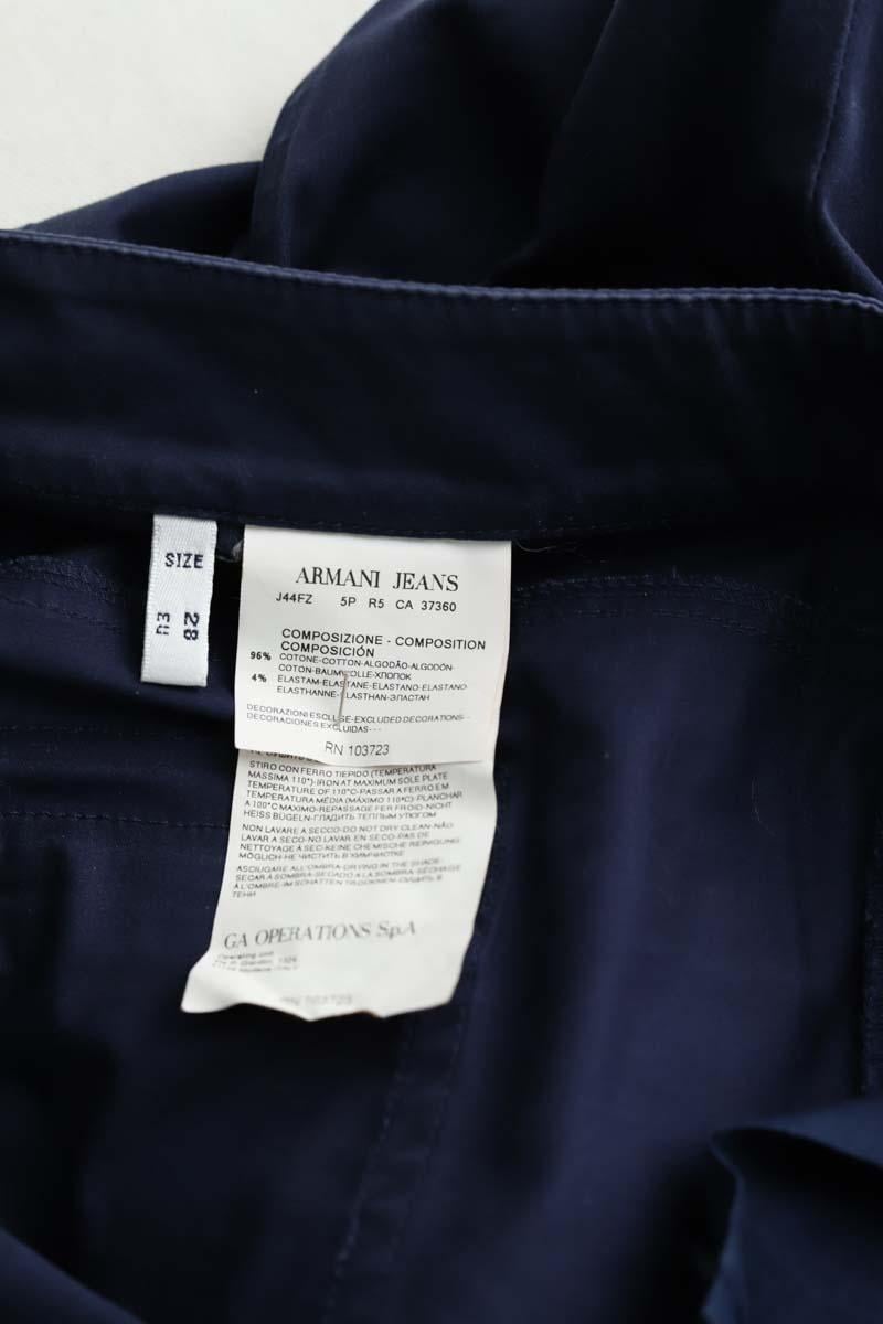 Cotton chinos ARMANI - SECONDE MAIN Blue