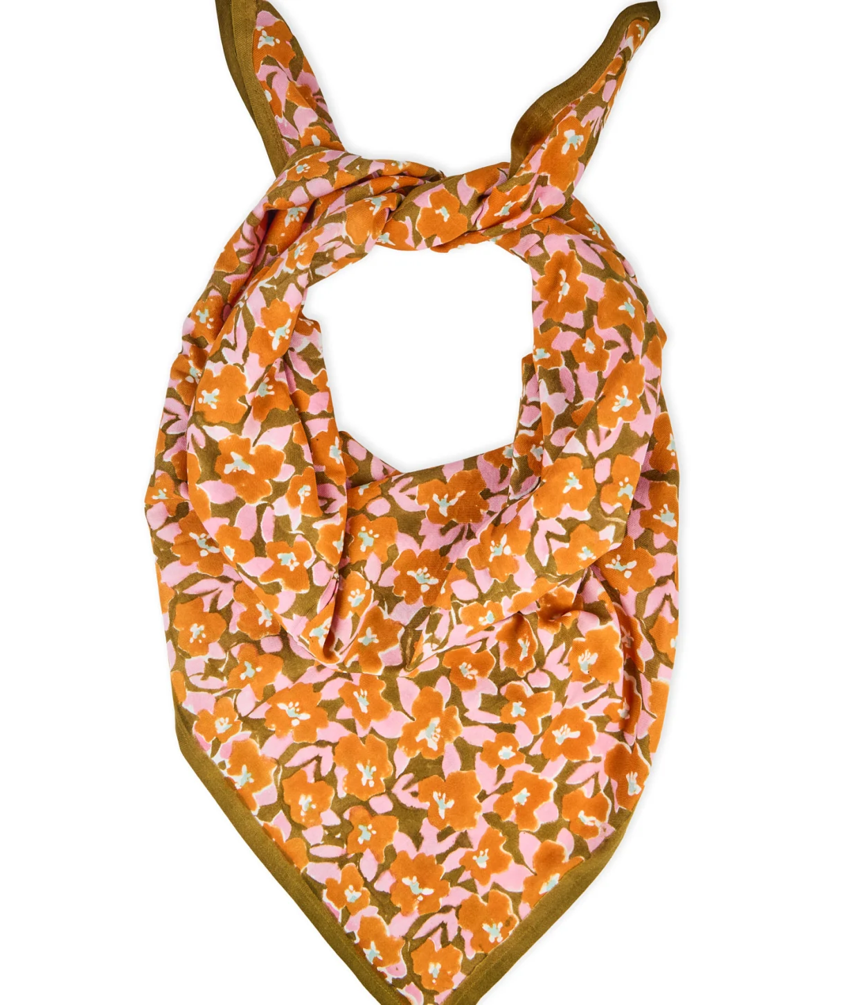 Adult printed posy scarf BINDI ATELIER