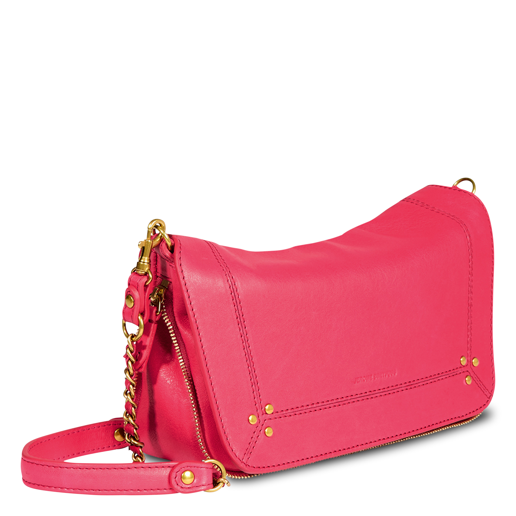 Dori leather shoulder bag JEROME DREYFUSS Pink