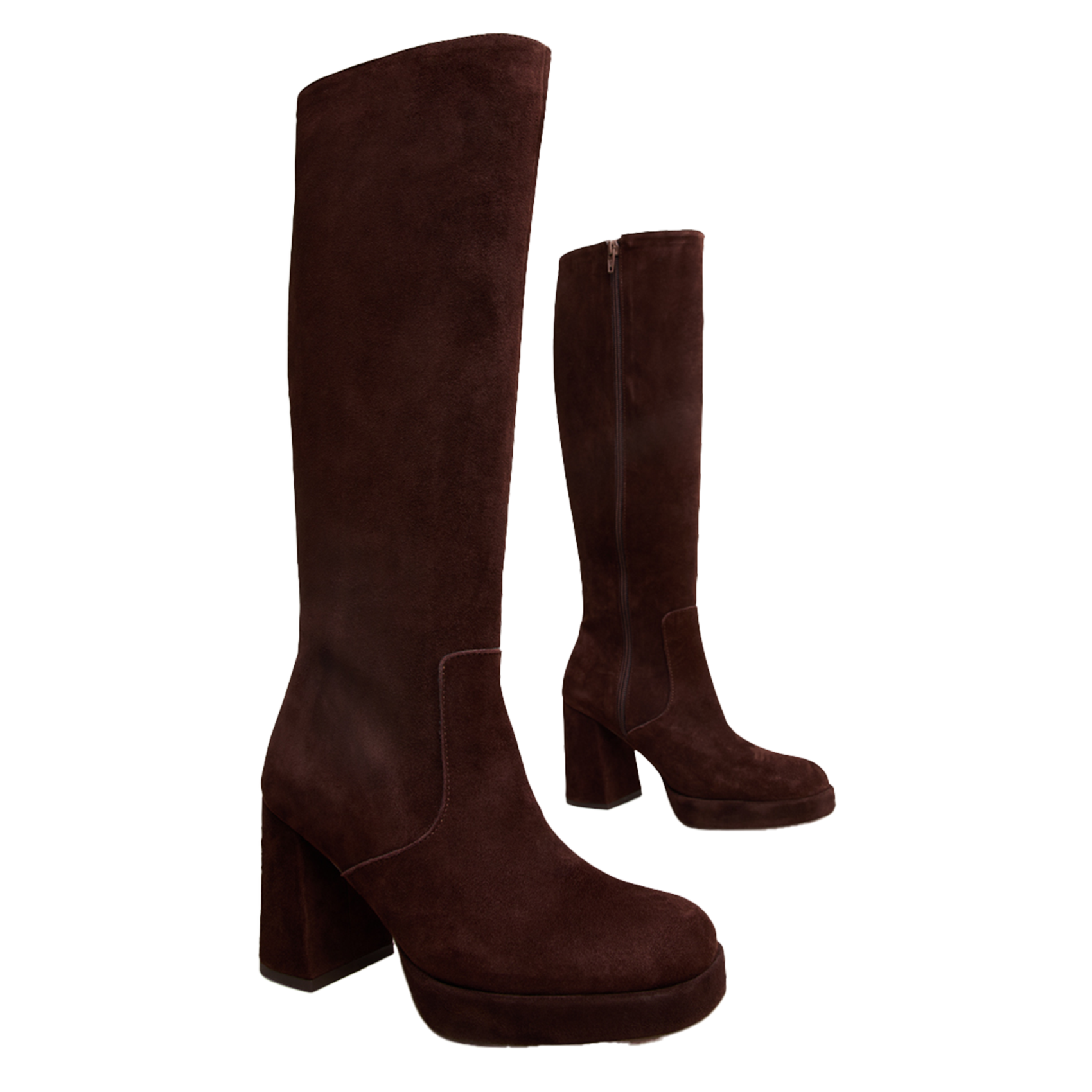 Suede boots JONAK Brown
