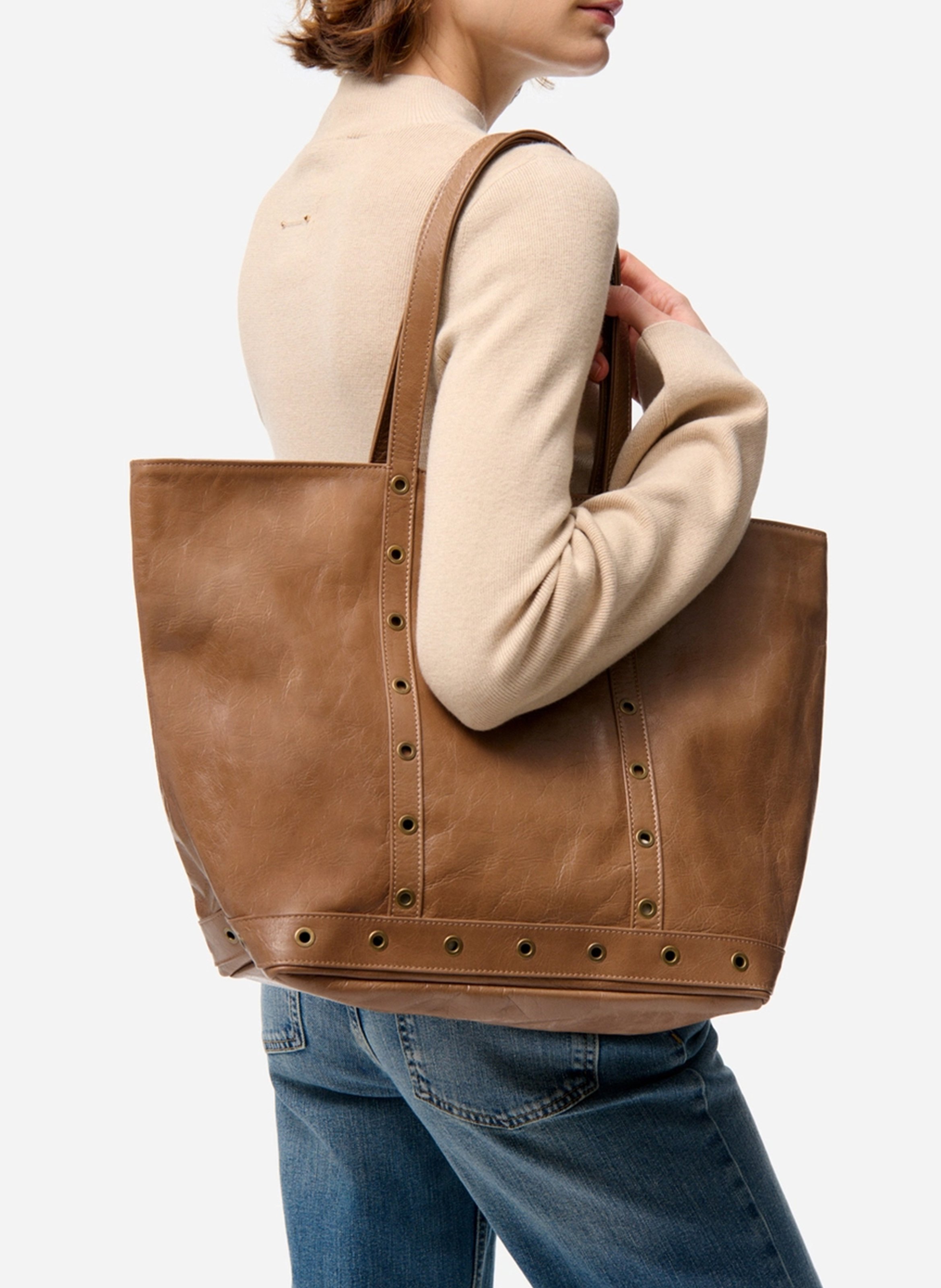 Billy L leather bag  VANESSA BRUNO Brown