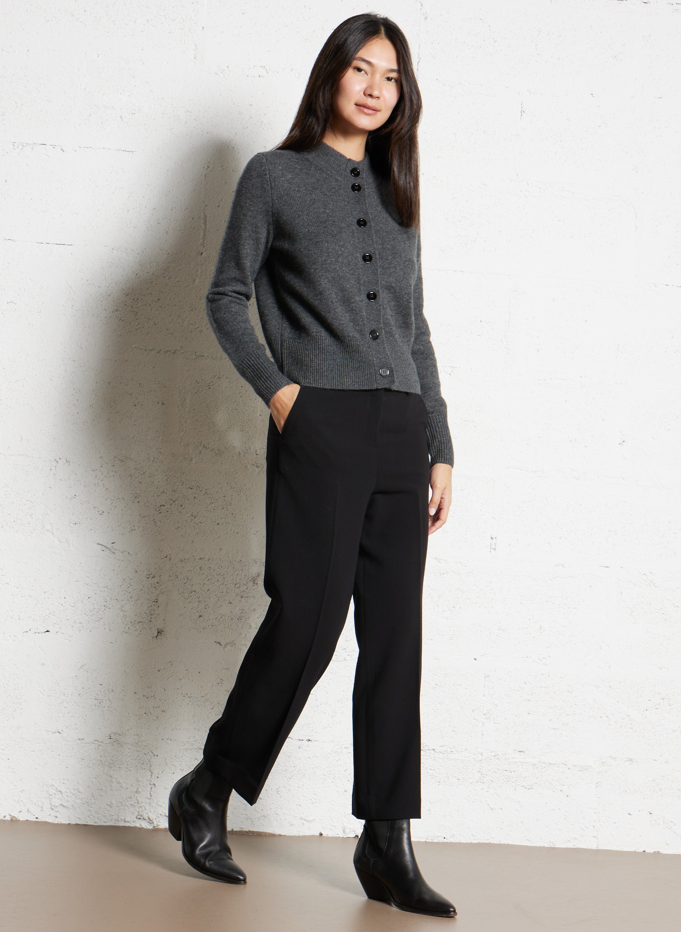 Vest van wol MAISON 123 Grijs