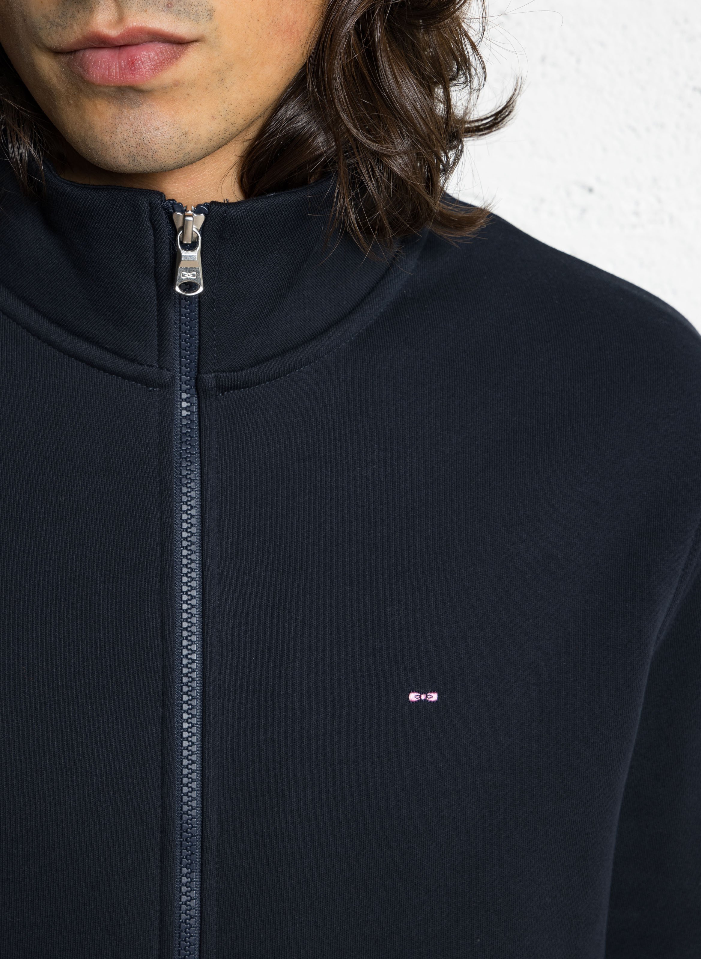 Sweat zippé à col montant  EDEN PARK Bleu