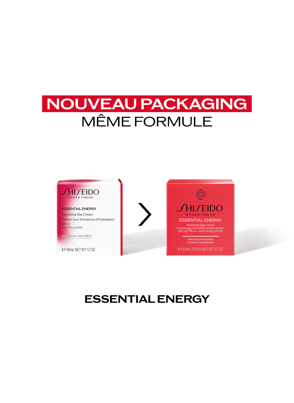 Crème Jour Activatrice d'Hydratation SPF20 SHISEIDO No color