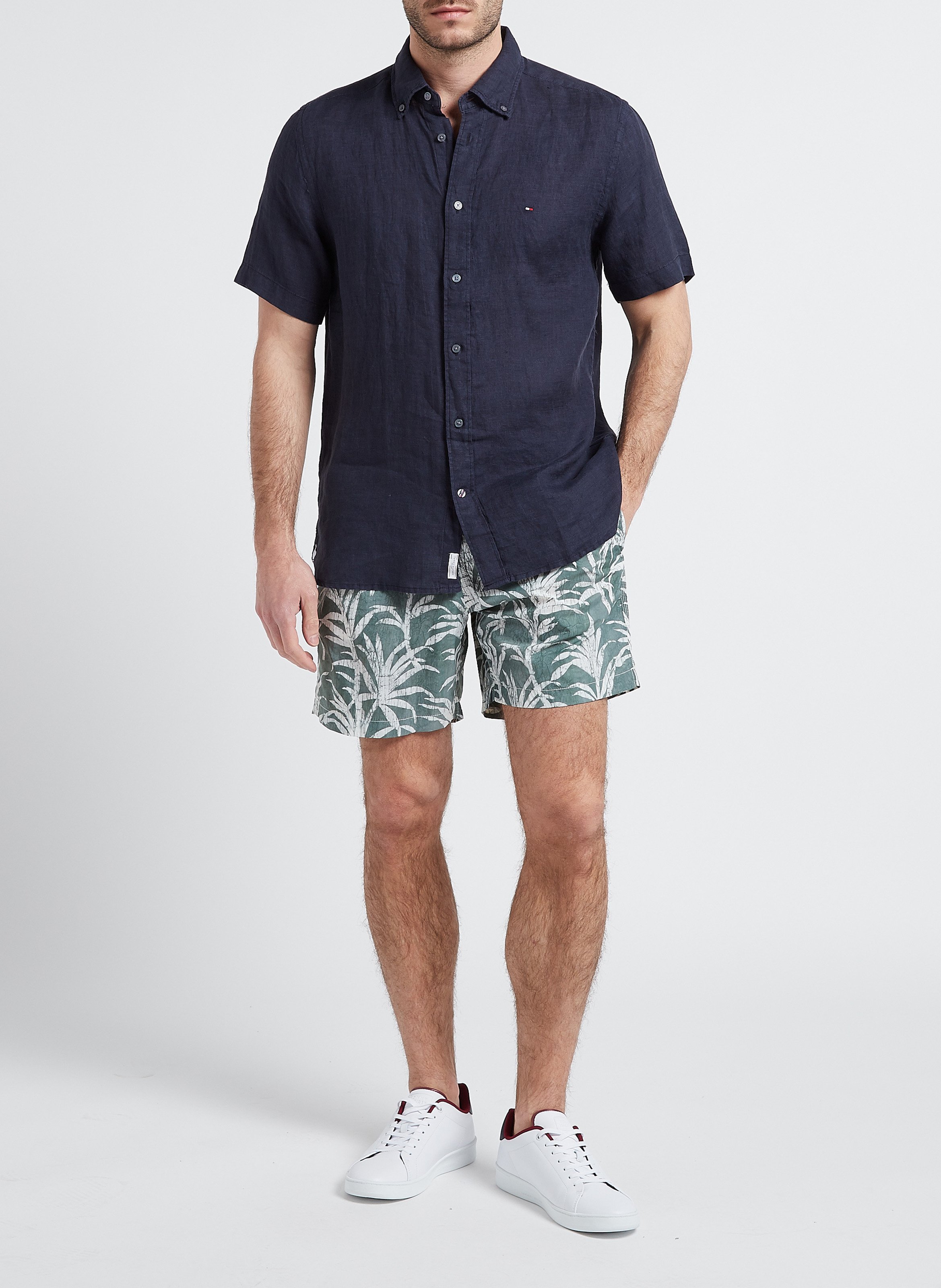 Badeshorts mit Print HARTFORD Khaki