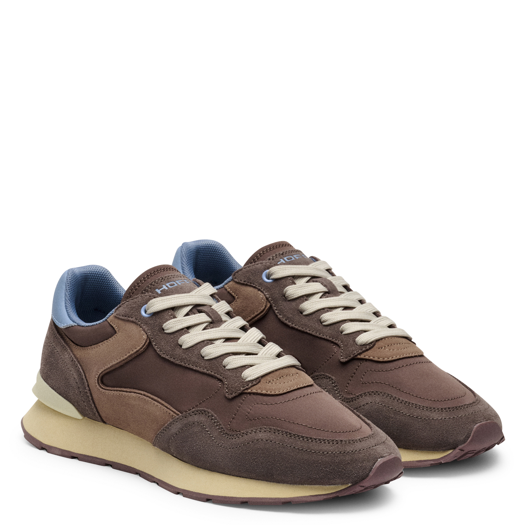 Sneakers basse in misto pelle HOFF Marrone