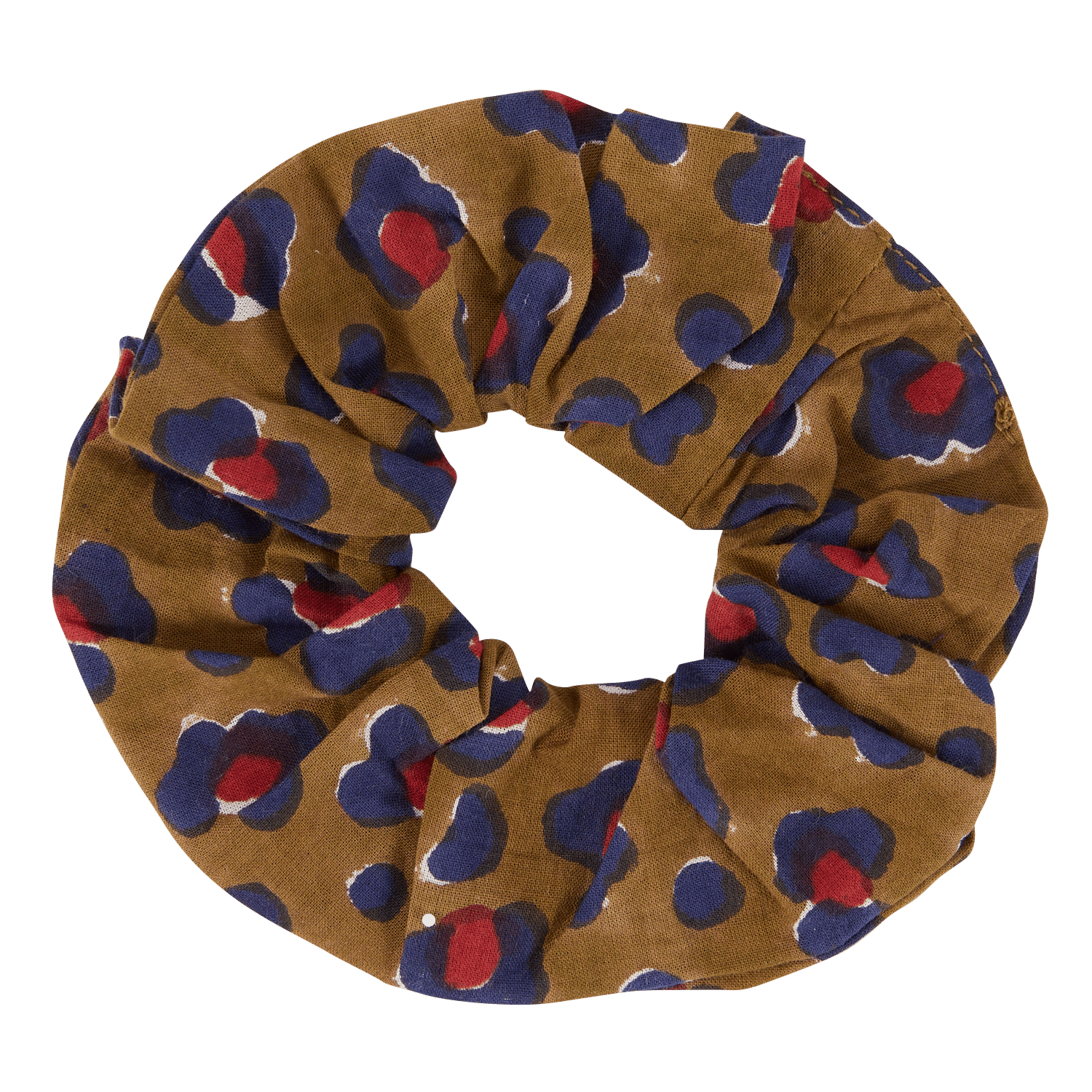 Chouchou imprimé en coton APACHES COLLECTIONS Rouge