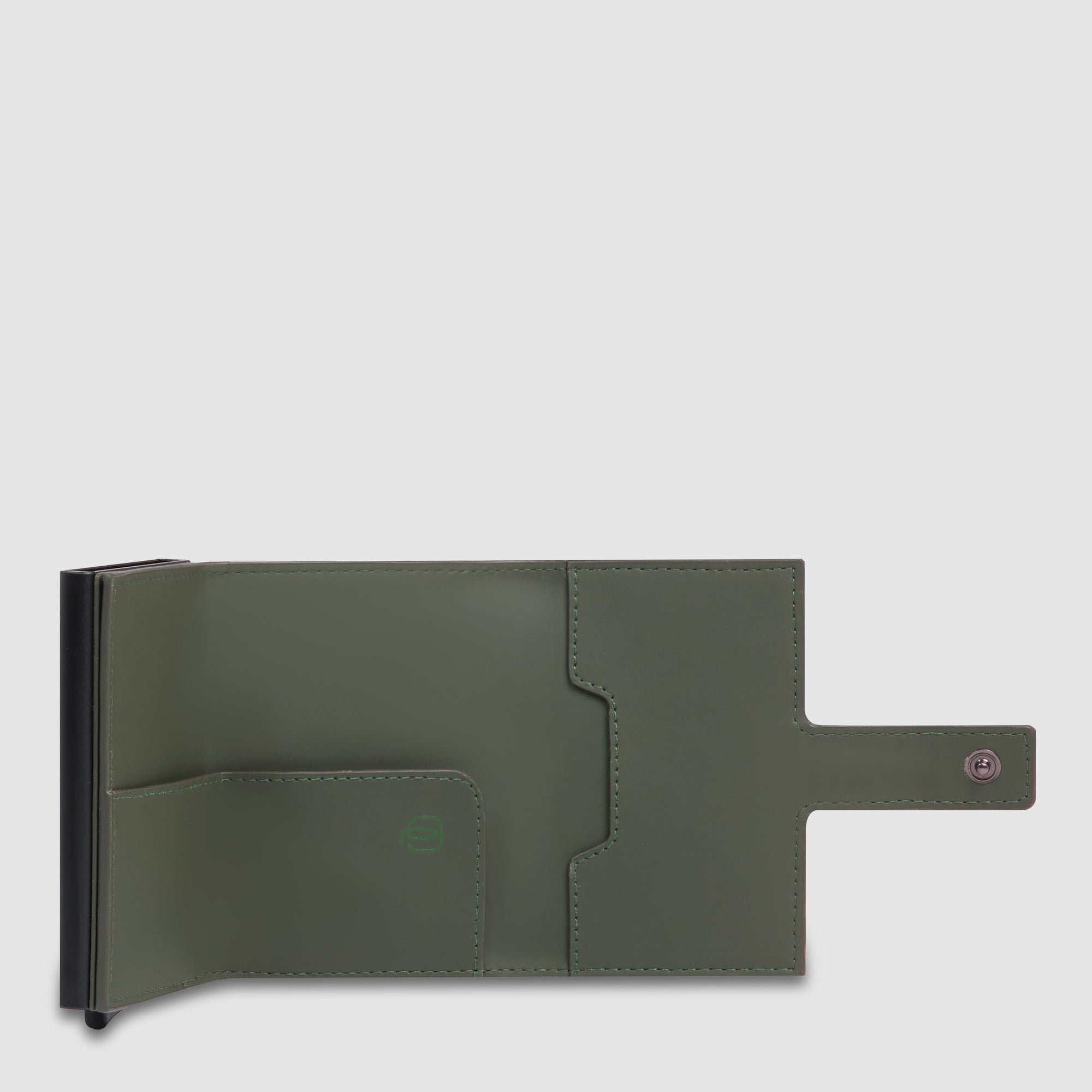Automatic pop-up cardholder PIQUADRO Green