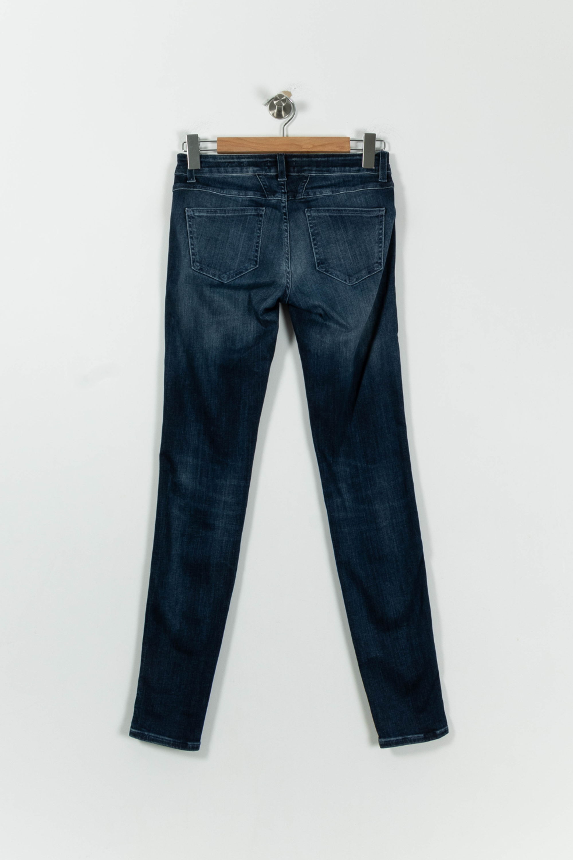 Cropped slim jeans with studs CLOSED - Seconde Main Blue