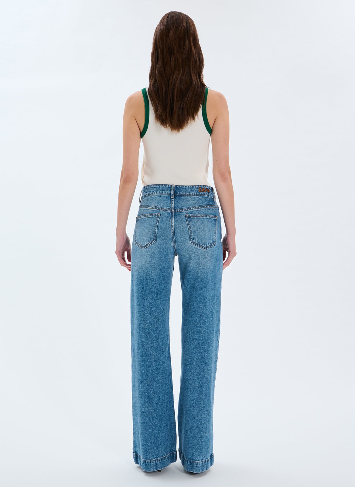 Flared High Waist Jeans ZAPA Blau