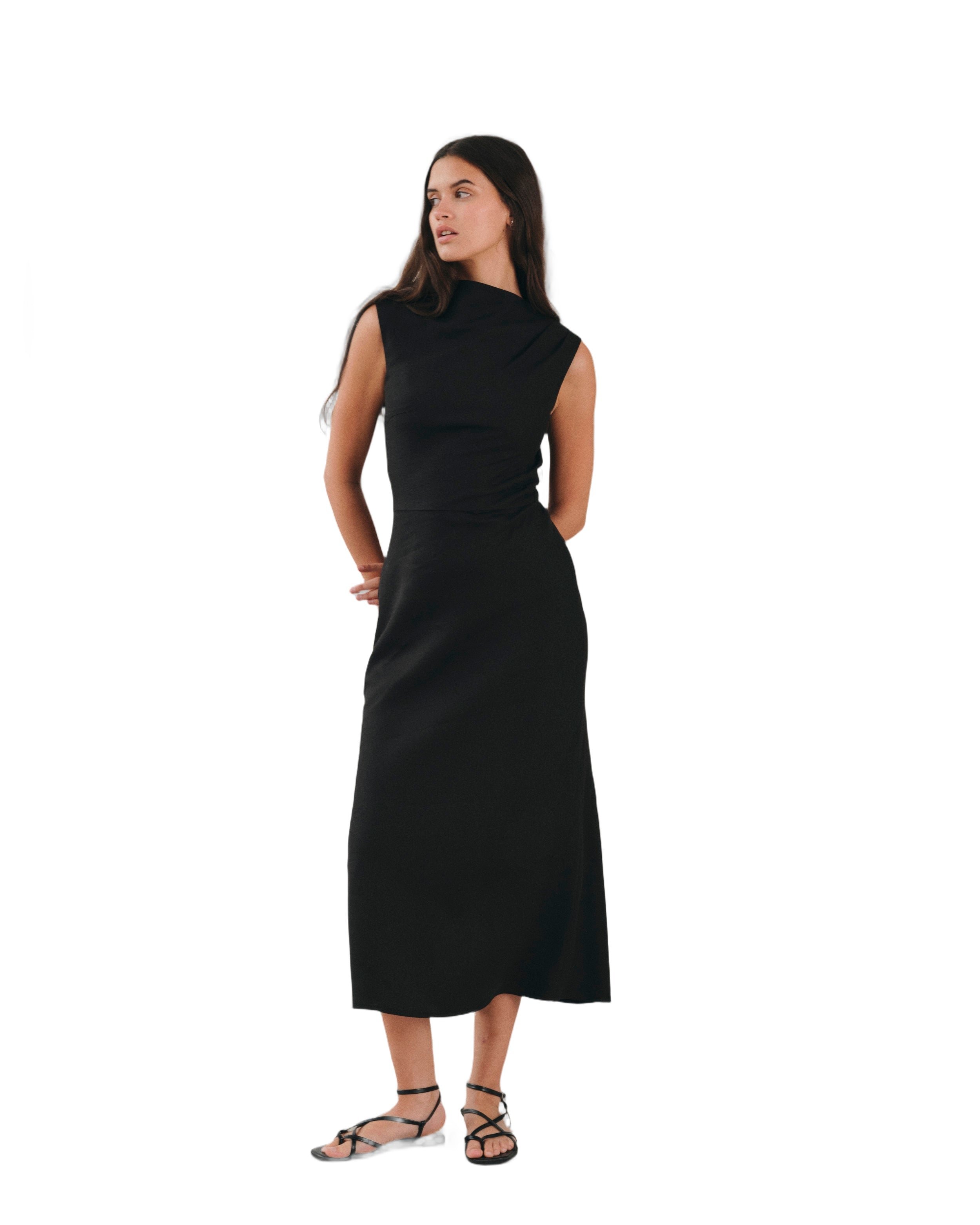 Long dress KALMAR BLACK Noyoco Black