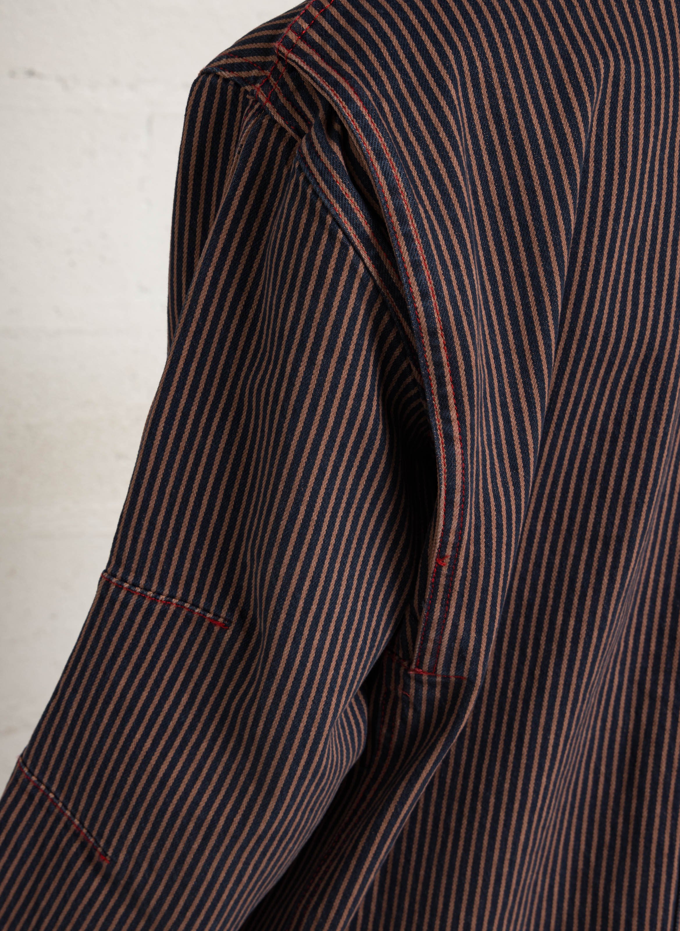 Veste à rayures en coton HOD PARIS Bleu