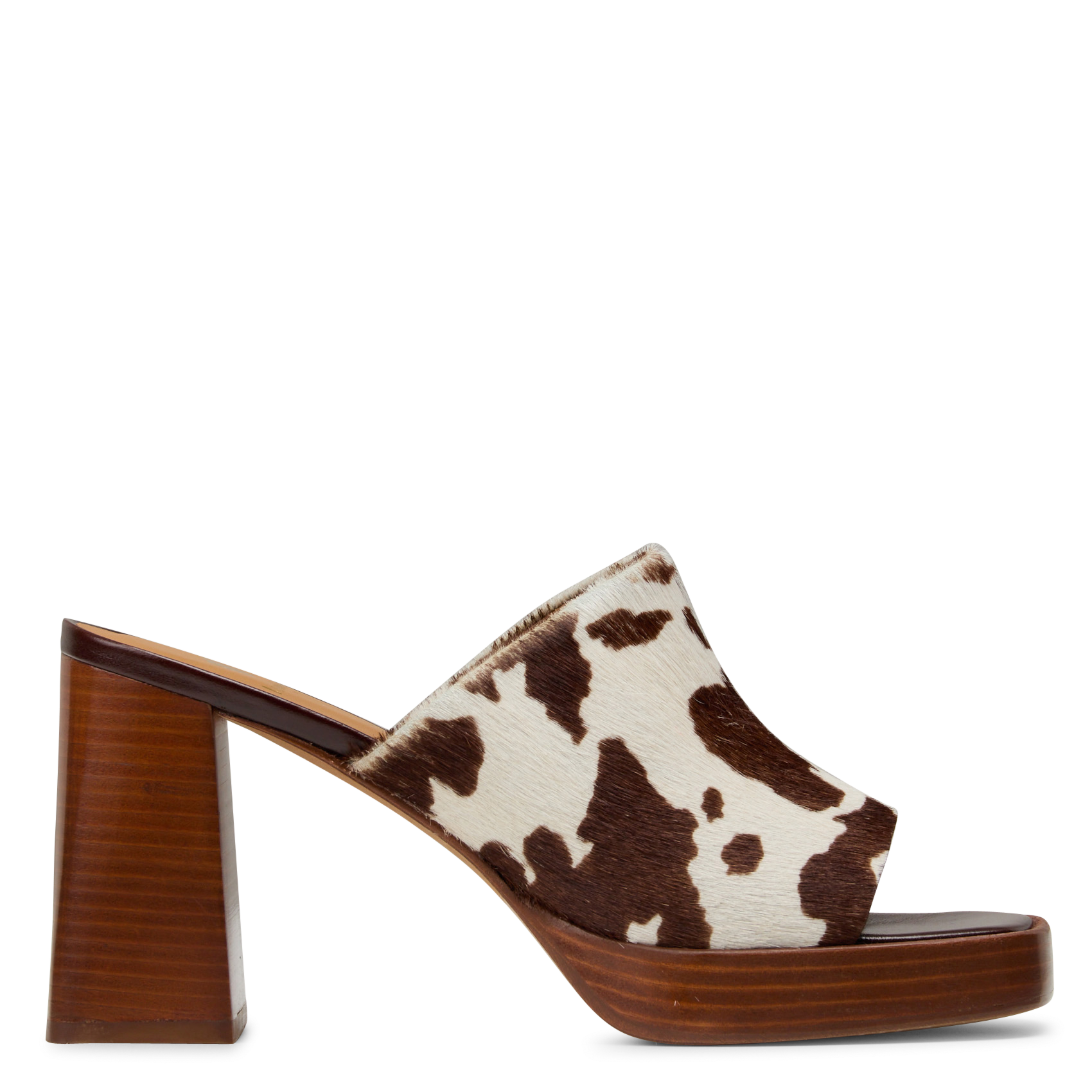 Printed pony leather mules BOBBIES Multicolored