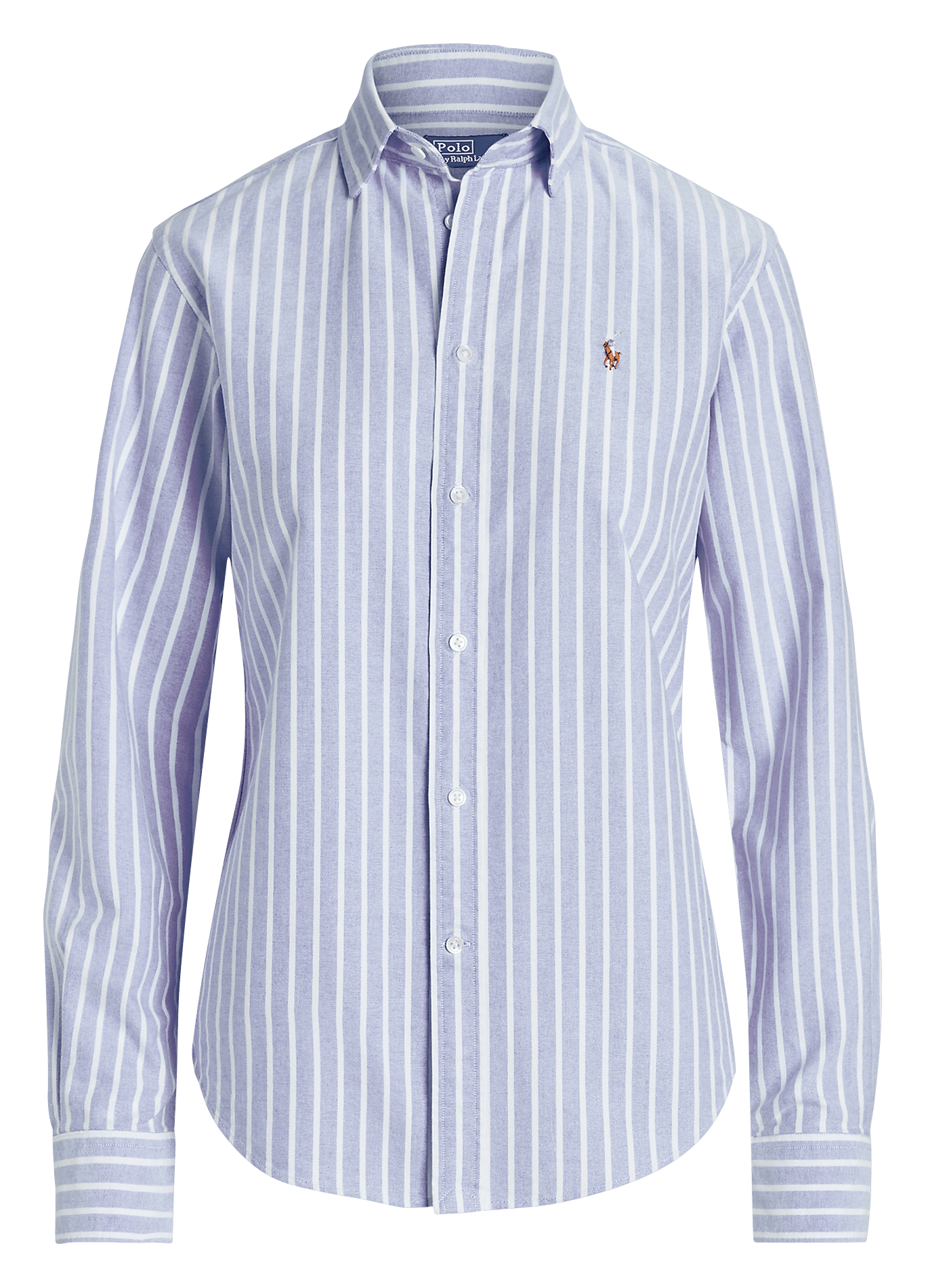 Striped cotton shirt with classic collar POLO RALPH LAUREN Blue