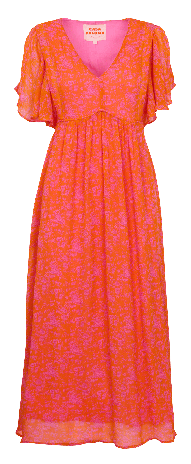 Robe longue col V  MAISON 123