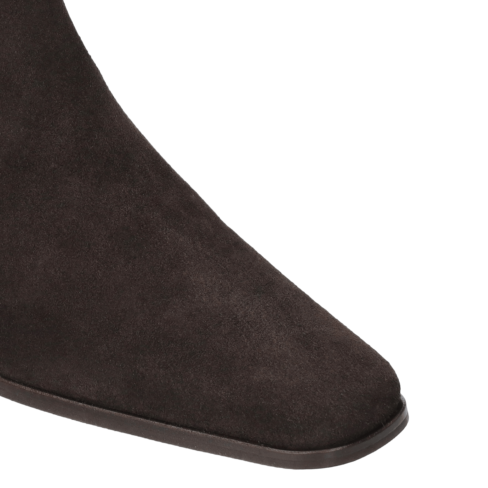 Stiefel aus Veloursleder mit eckiger Spitze BIBI LOU Braun