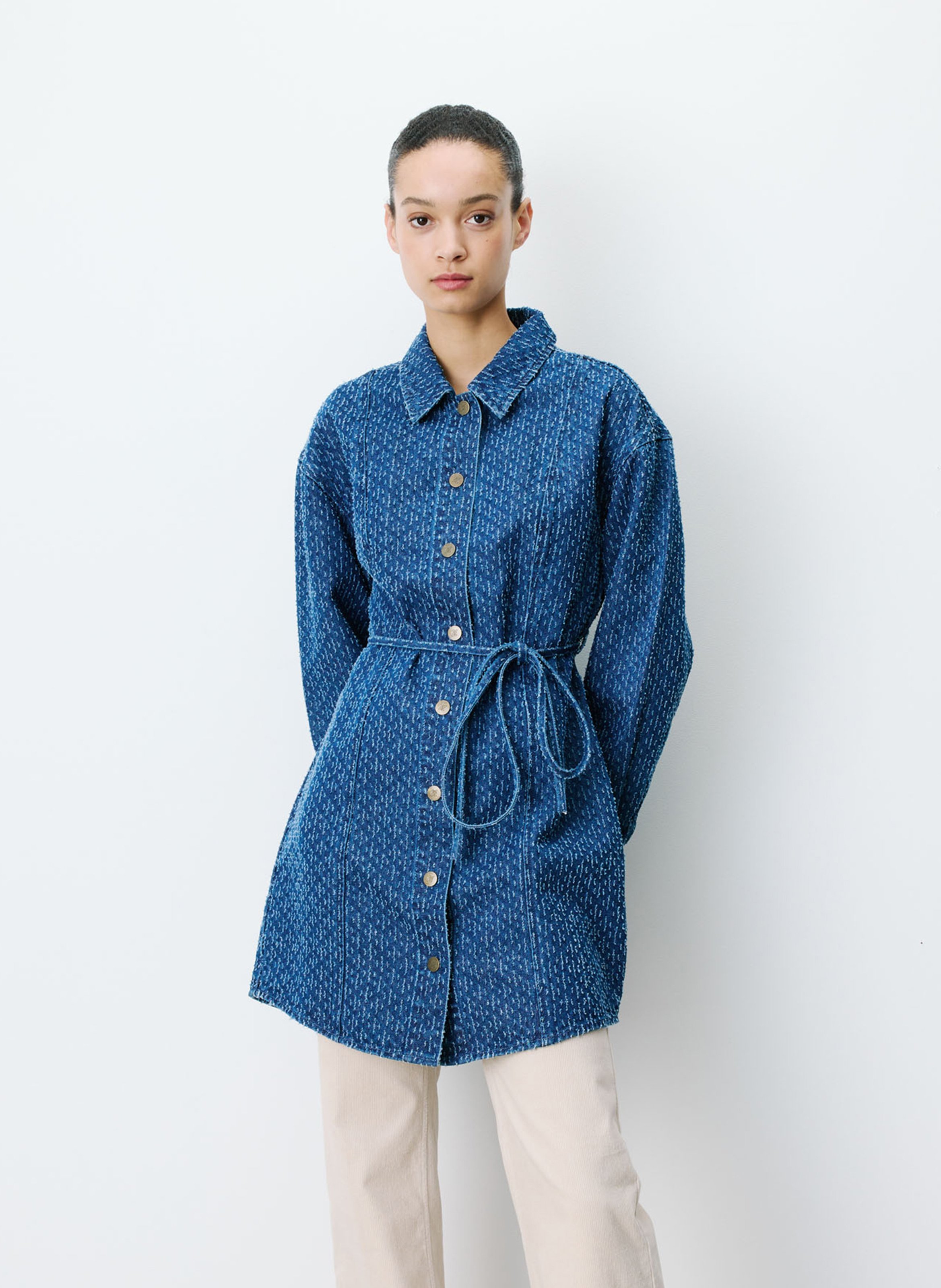 Short fitted cotton dress GRACE ET MILA