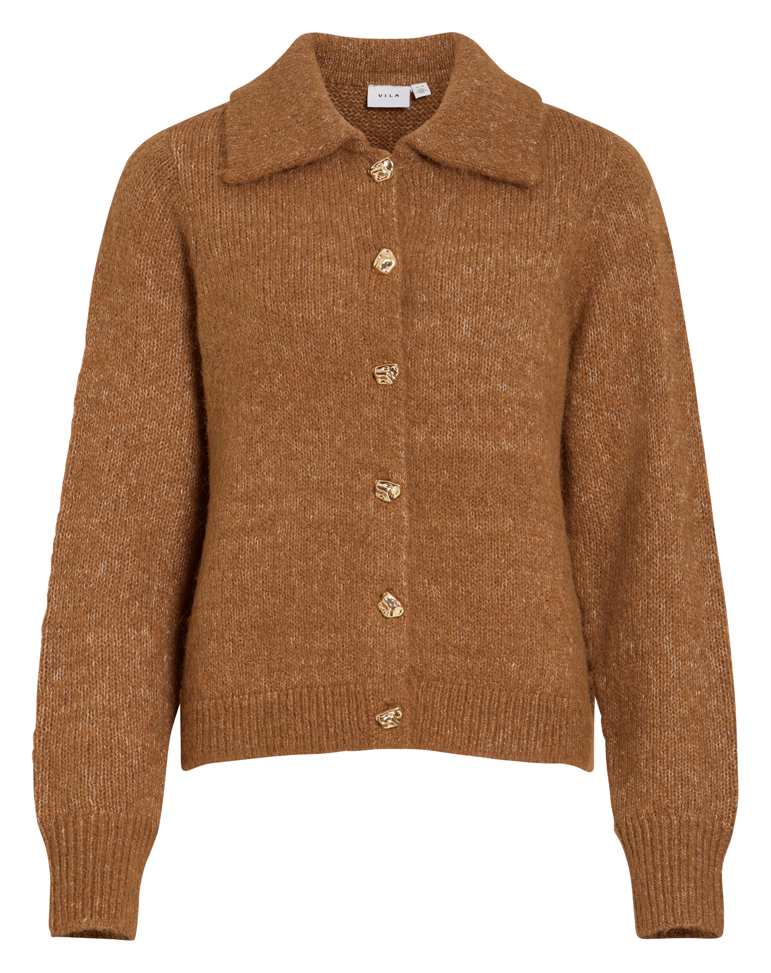 Gilet droit col classique VILA Marron