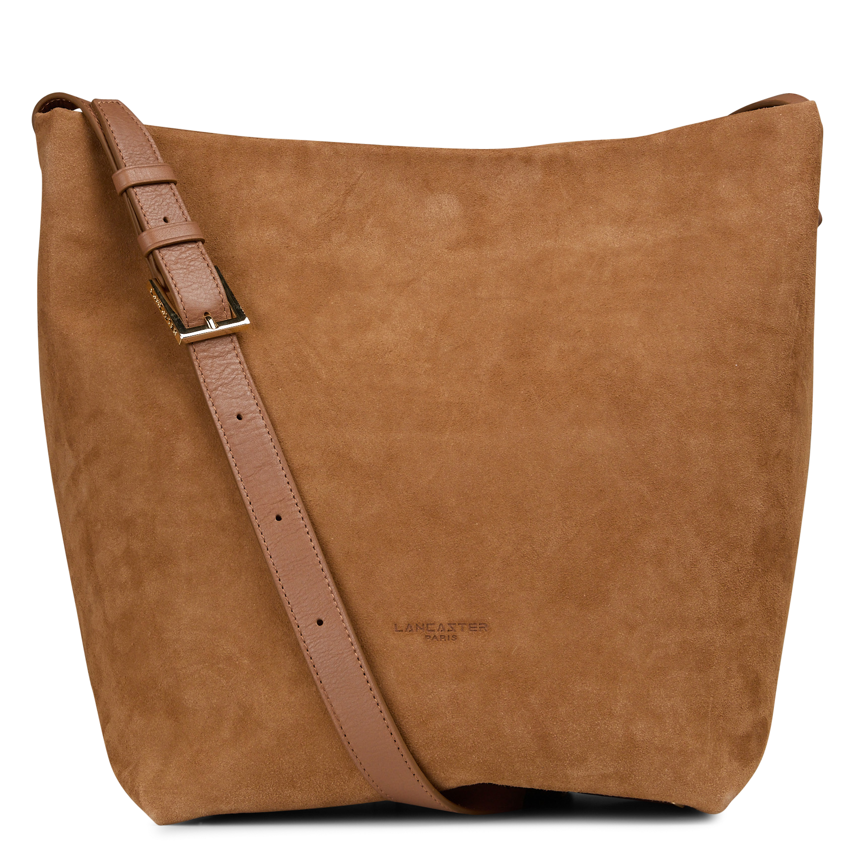 Handtasche aus Veloursleder LANCASTER PARIS Braun