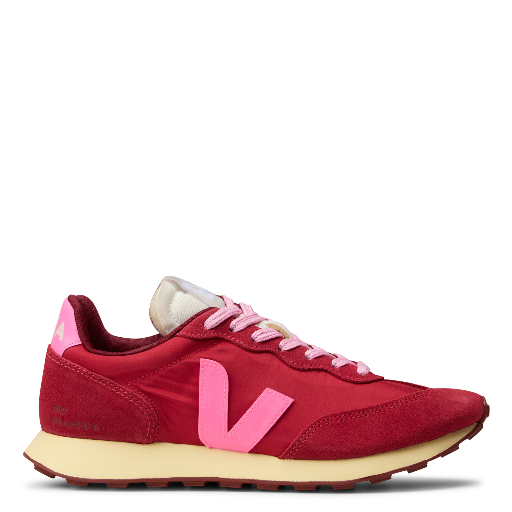 Low-top dual-fabric sneakers VEJA Red