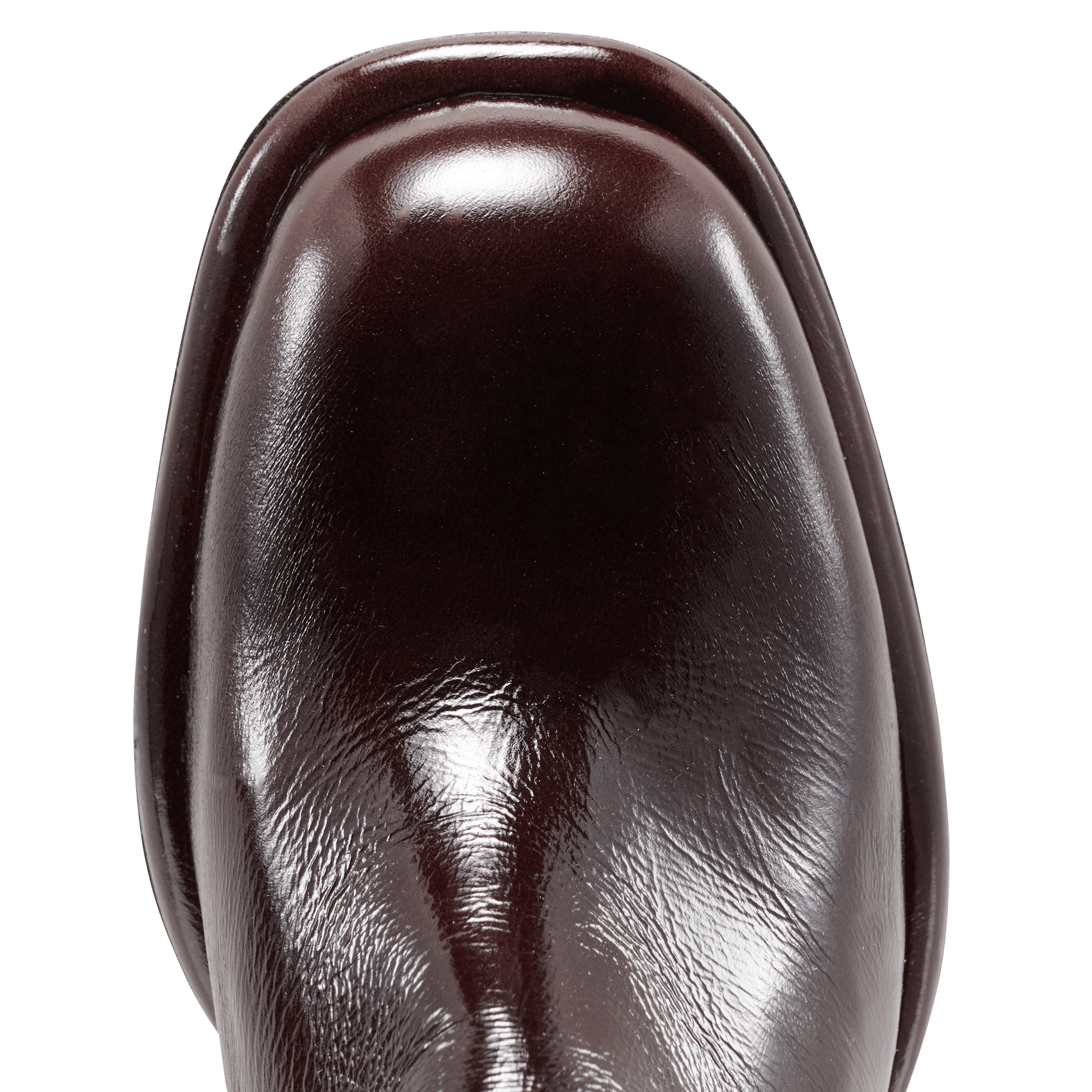 Crinkled leather heeled ankle boots MELLOW YELLOW Brown