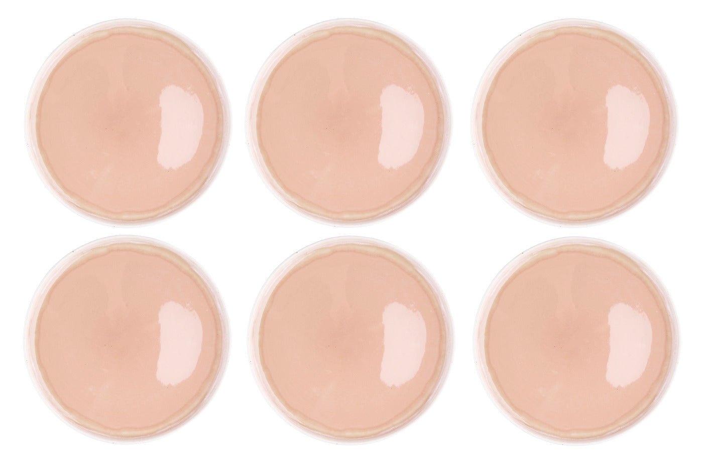 Oxygen plate ø27cm - 6 pieces - green-gray BJORN Pink