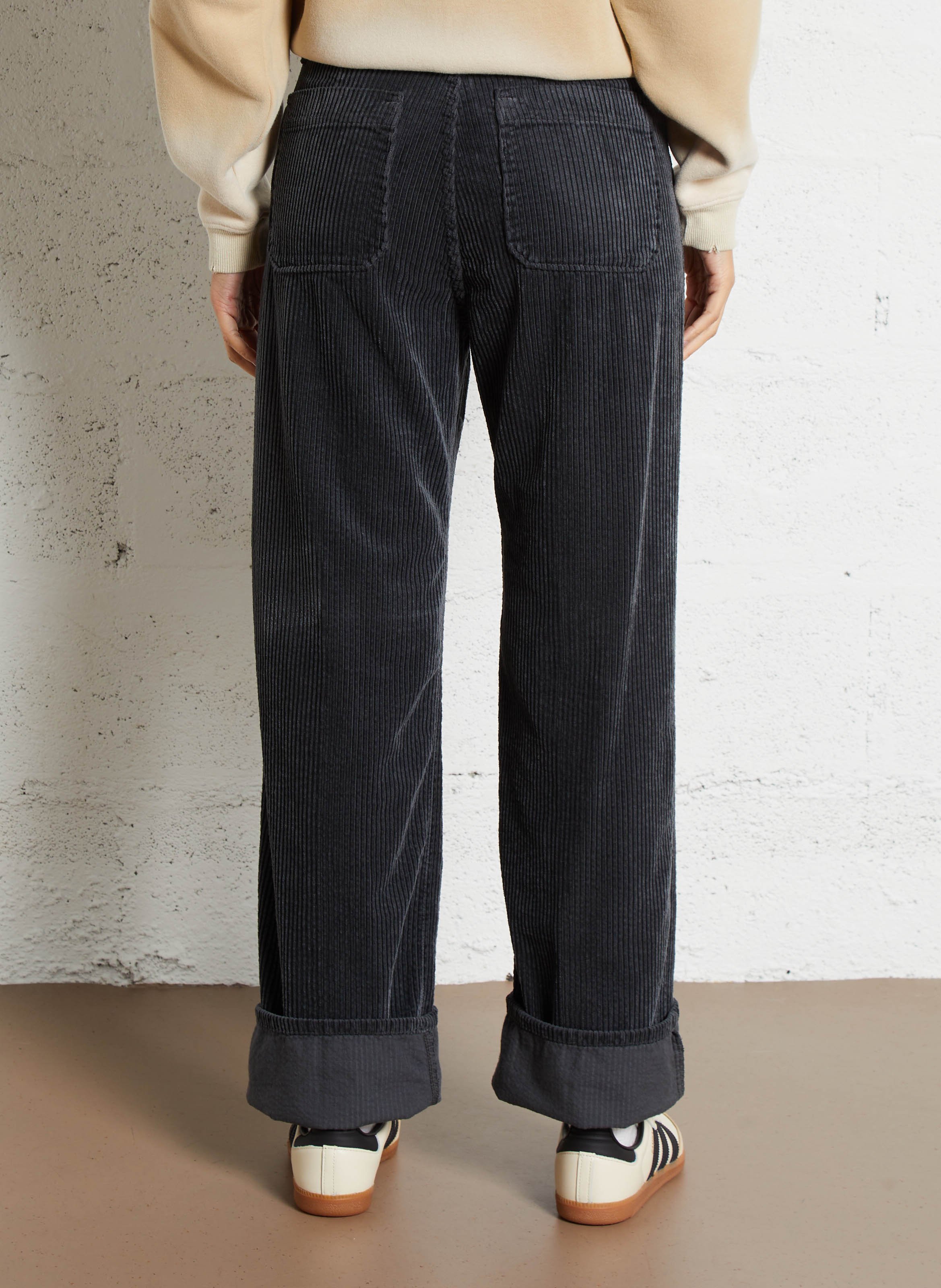 Pantalón flare de pana ACQUAVERDE Gris