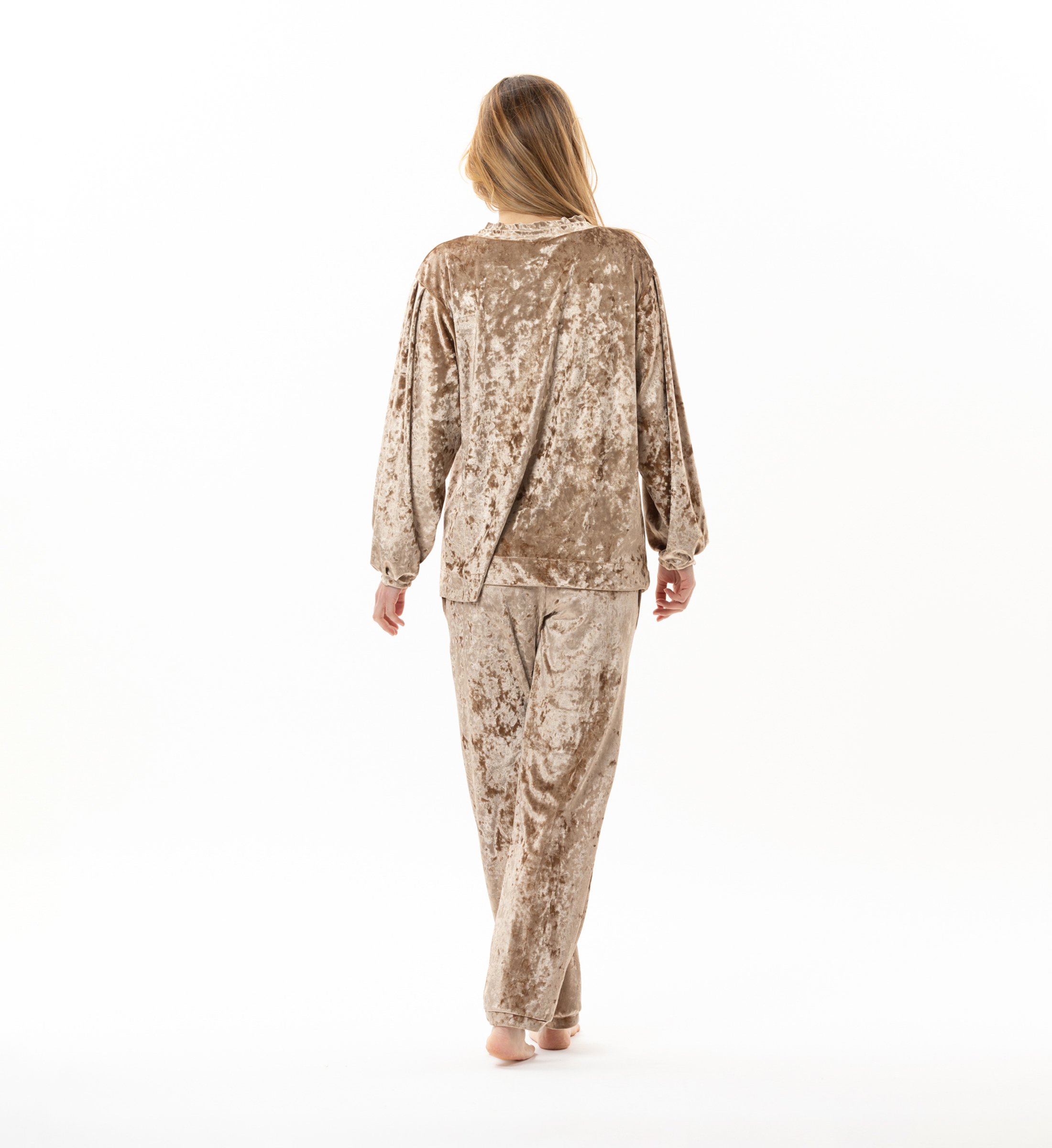 Velvet tracksuit LE CHAT Brown