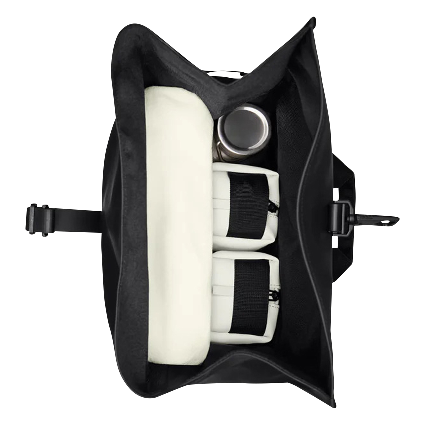 Waterproof roll-top backpack RAINS Black