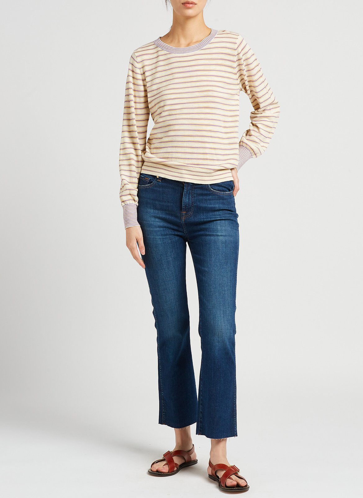 Straight-fit jeans van katoenmix 7 FOR ALL MANKIND Blauw