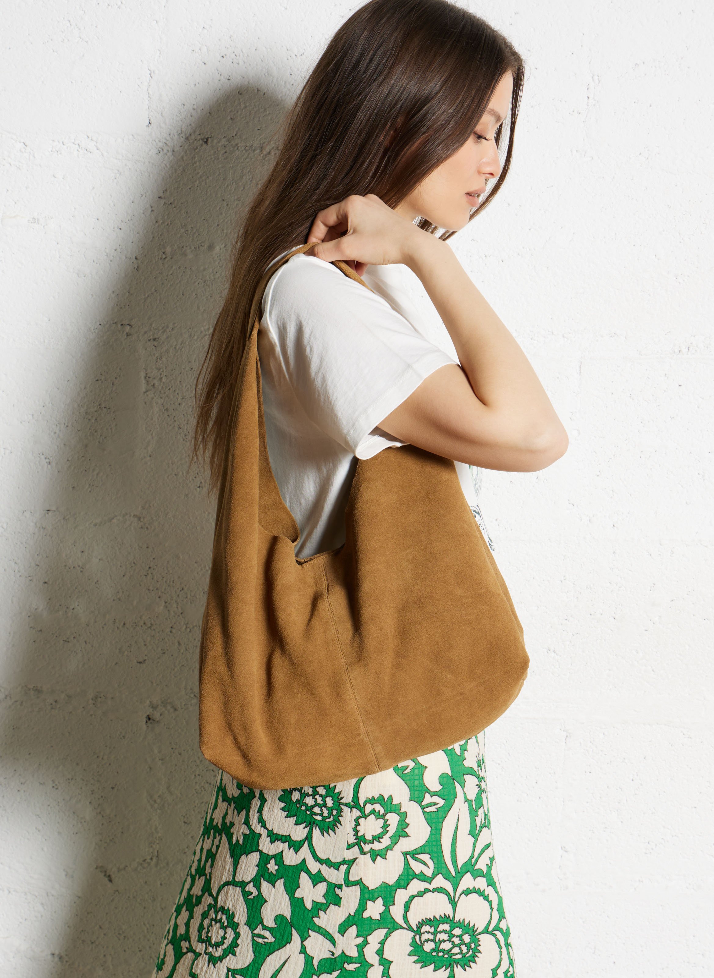 Sac à main en cuir Marron Ikks - Femme | Place des Tendances