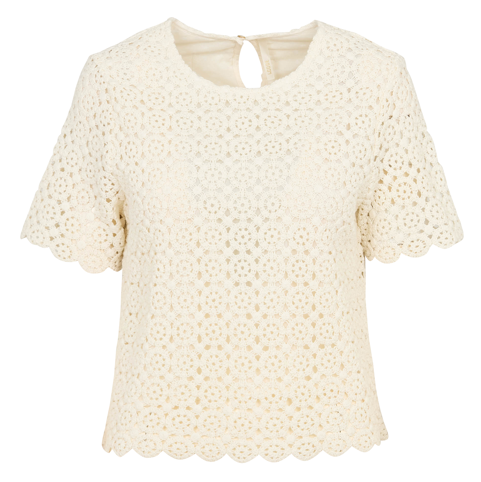 Cotton straight top I CODE White