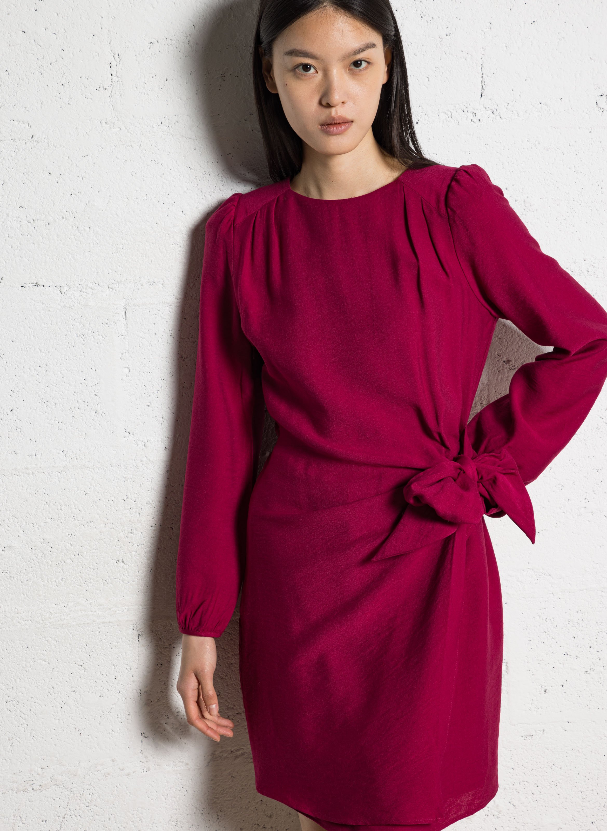 Belted dress I CODE Pink