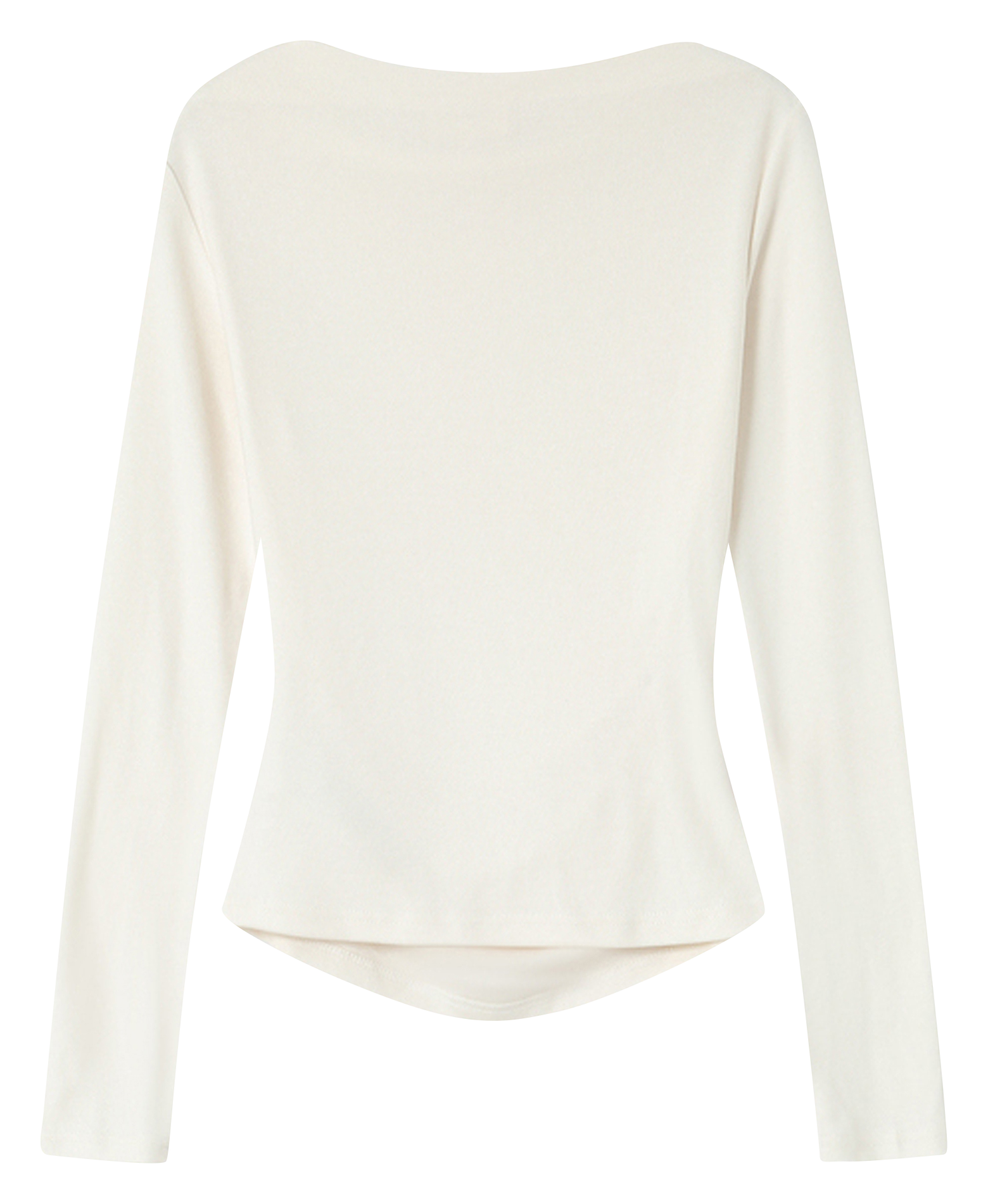 Boat-neck crepe sweater GRACE ET MILA Beige