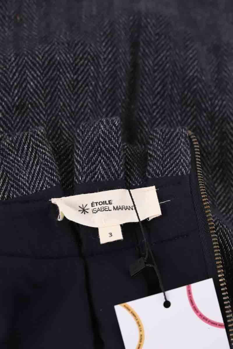 Linen mini-skirt ISABEL MARANT ÉTOILE - SECONDE MAIN Grey