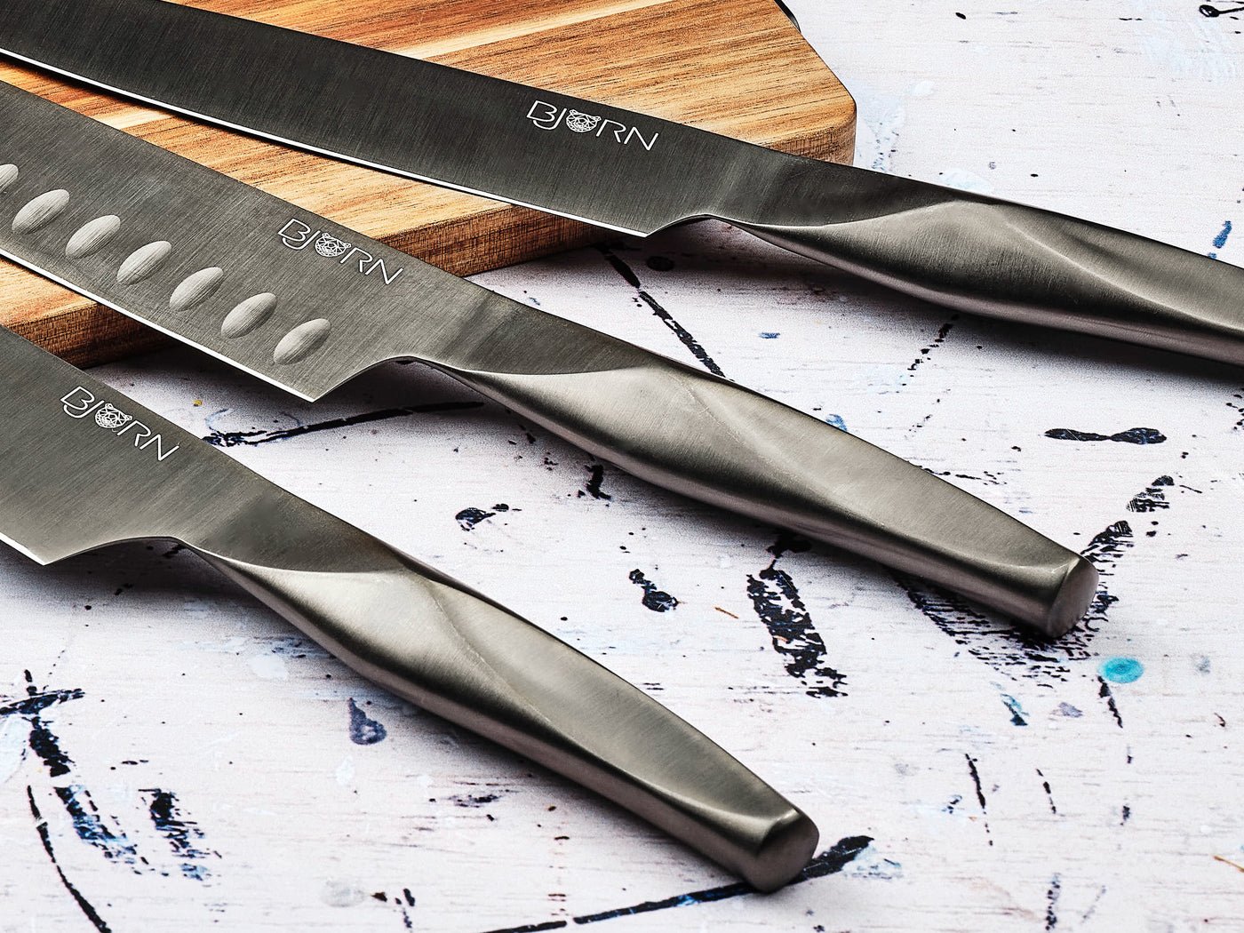 Larus Kitchen Knives - 6 pieces BJORN Black