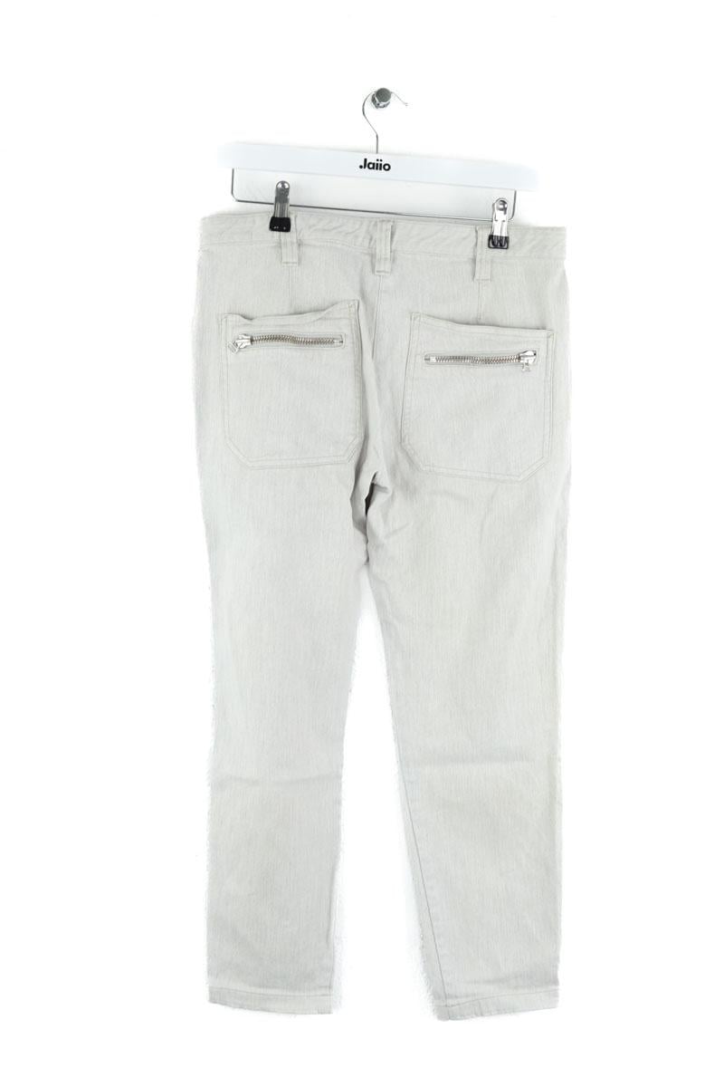 Cotton straight jeans ISABEL MARANT - Seconde Main Grey
