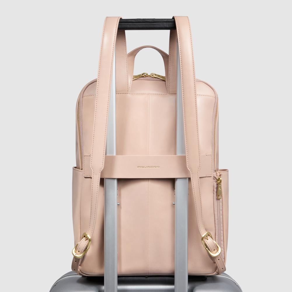 Women's laptop backpack 14" PIQUADRO Pink