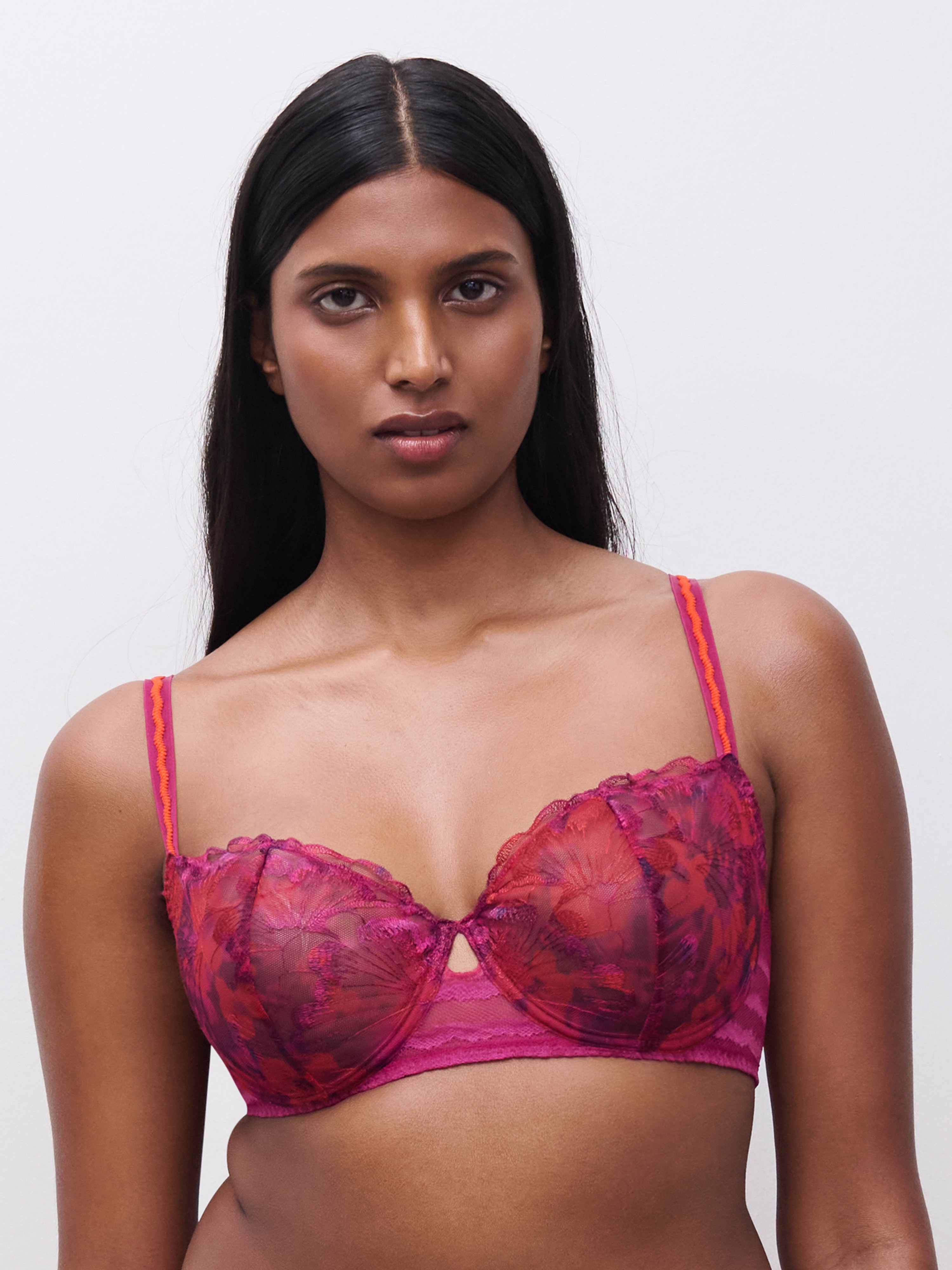 Balconette bra with embroidery CHANTELLE PULP