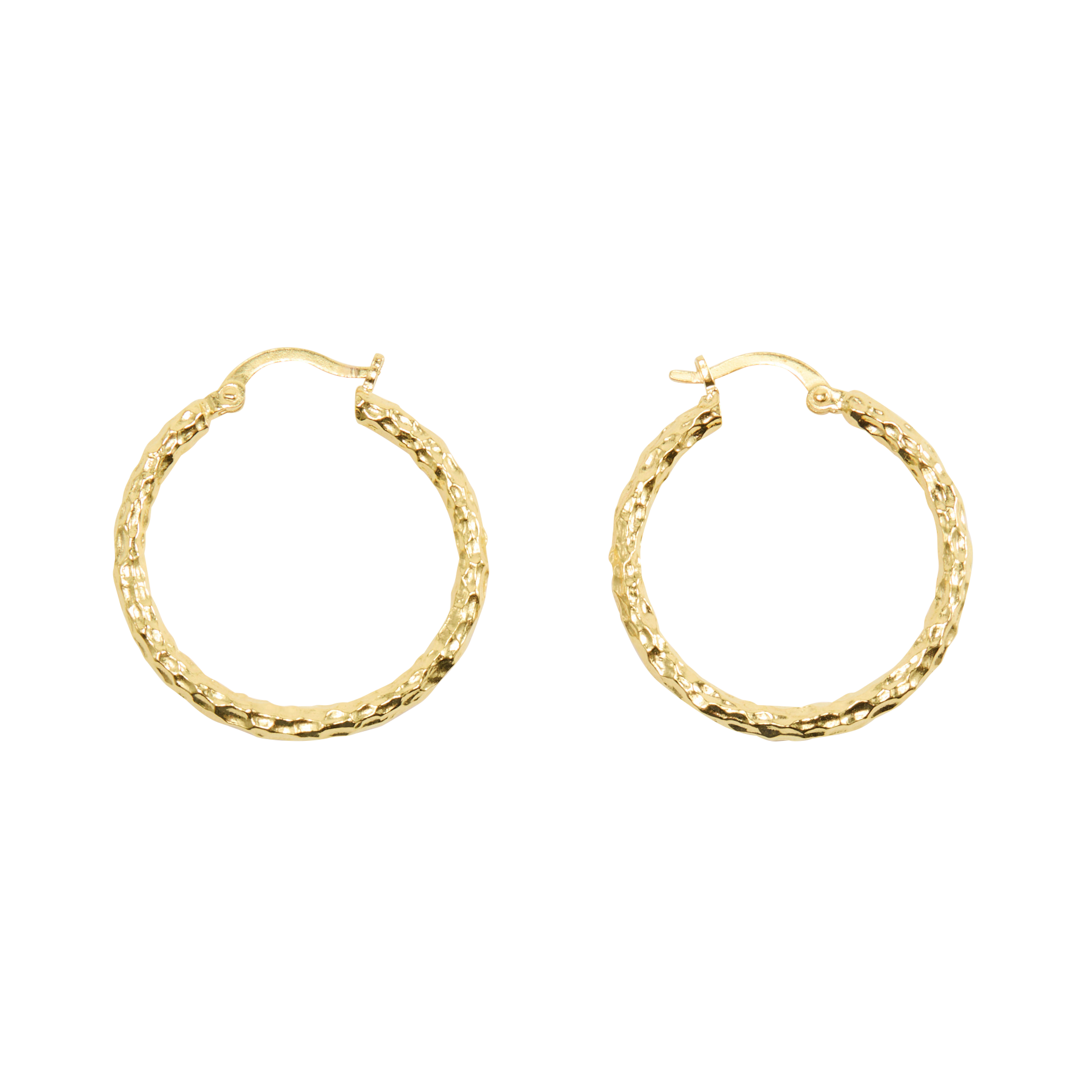 Aros texturizados FEEKA Dorado