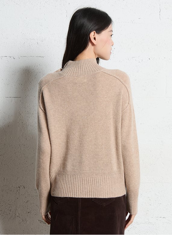 ZAUBERSTERN Pull Femme Gris Rayé Tricot Casual (INT S ZAUBERSTERN Pull Femme Gris Rayé Tricot Casual (INT S
